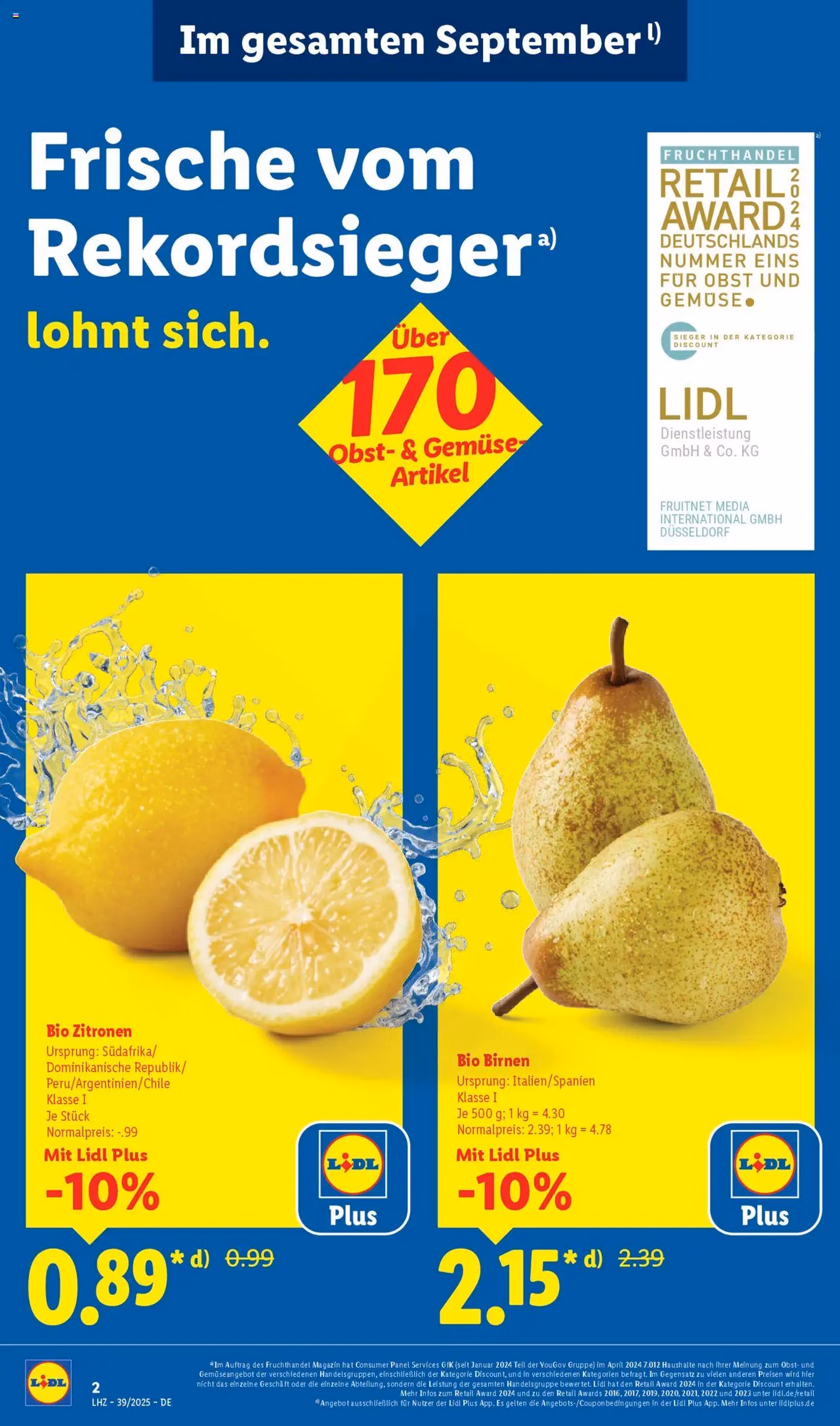 Lidl Prospekt - Gültiger Prospekt ab 22.09.2025, Seite 2 von insgesamt 68