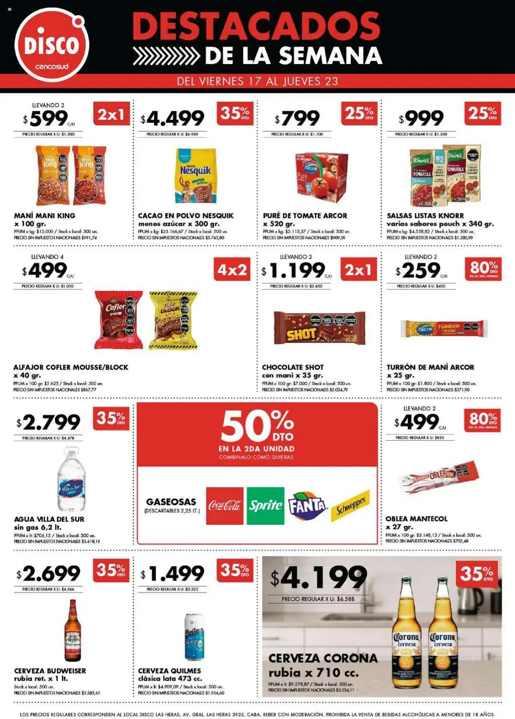 Disco - Destacados - Ofertas I Nacional - folleto válido desde 17/10/2025 página 1 de 2