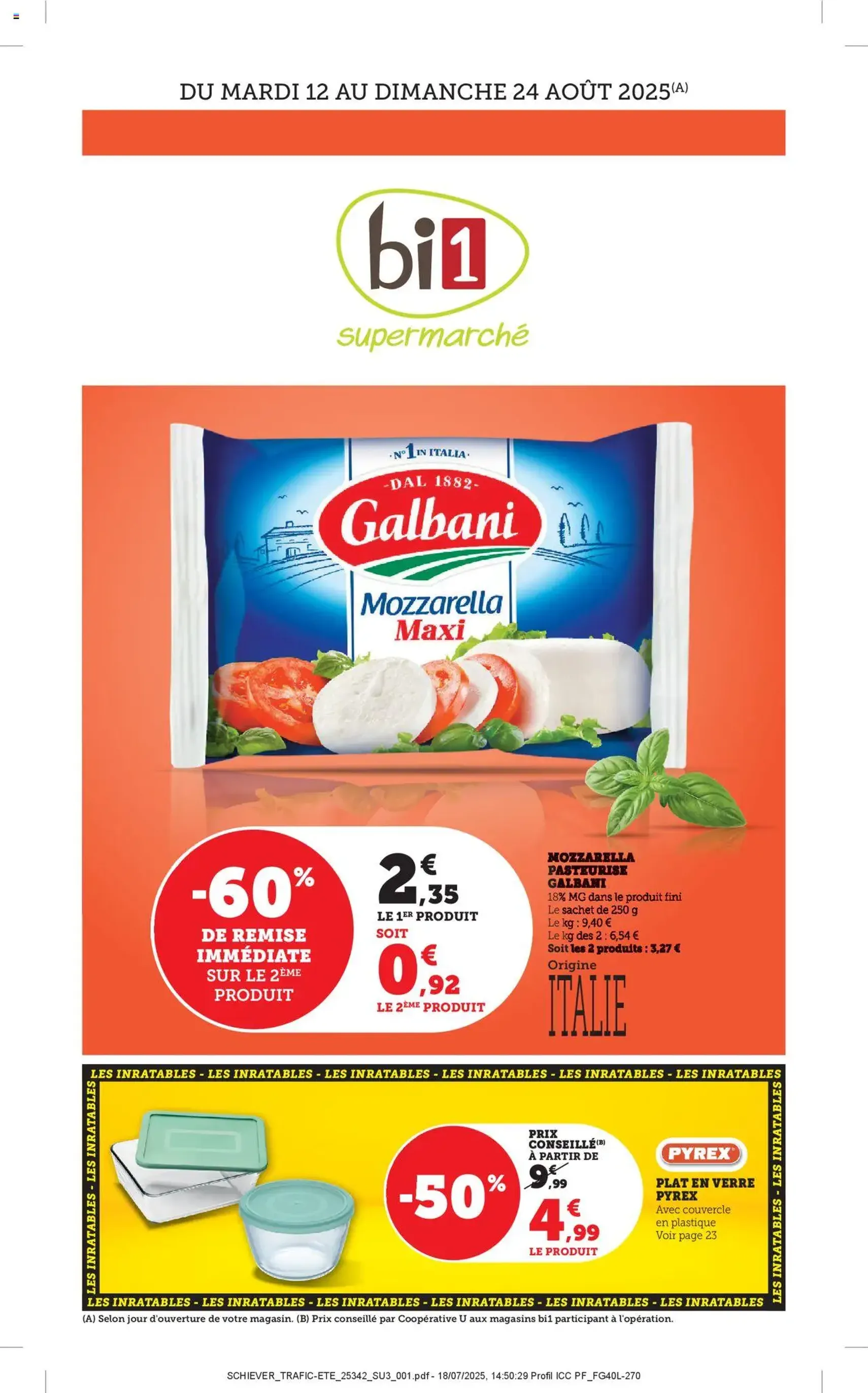 Bi1 catalogue - brochure valable à partir du 11/08/2025, page 1 sur 24