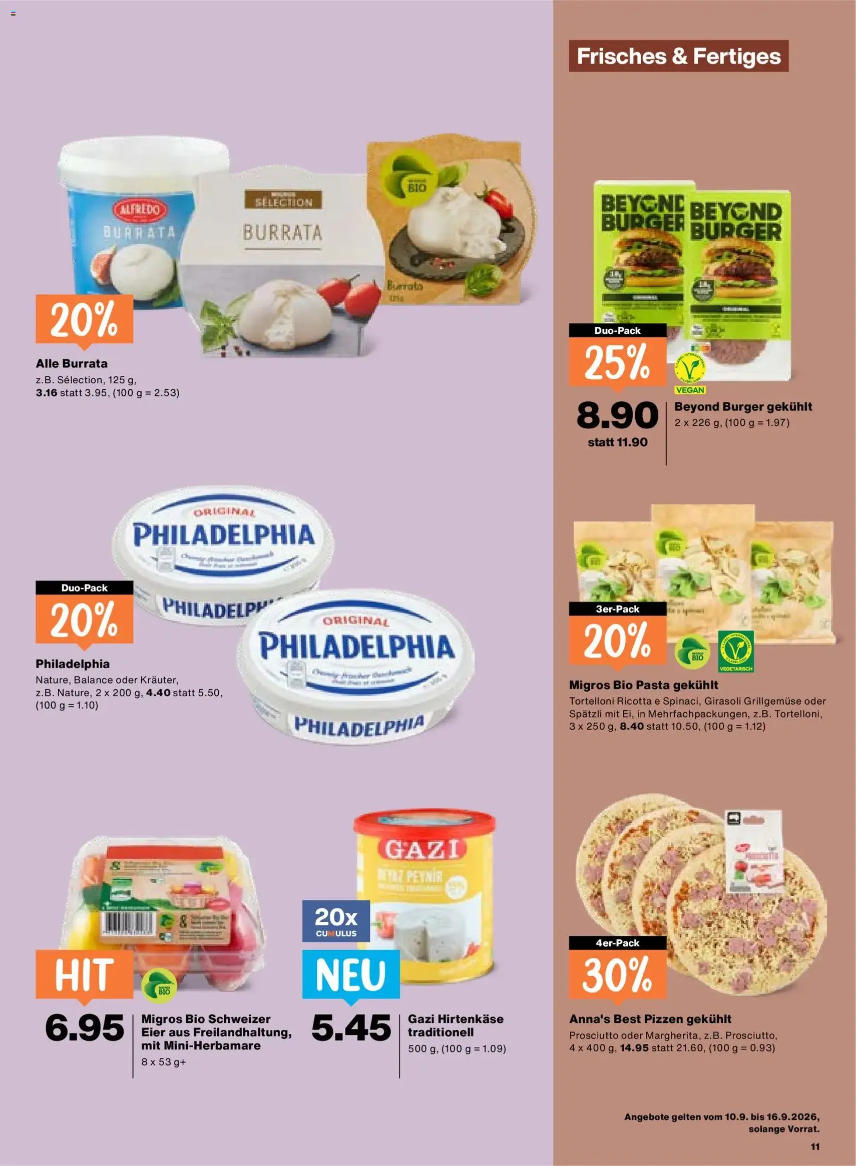 Migros aktionen - Gültiger Prospekt ab 10.09.2026, Seite 11 von insgesamt 24