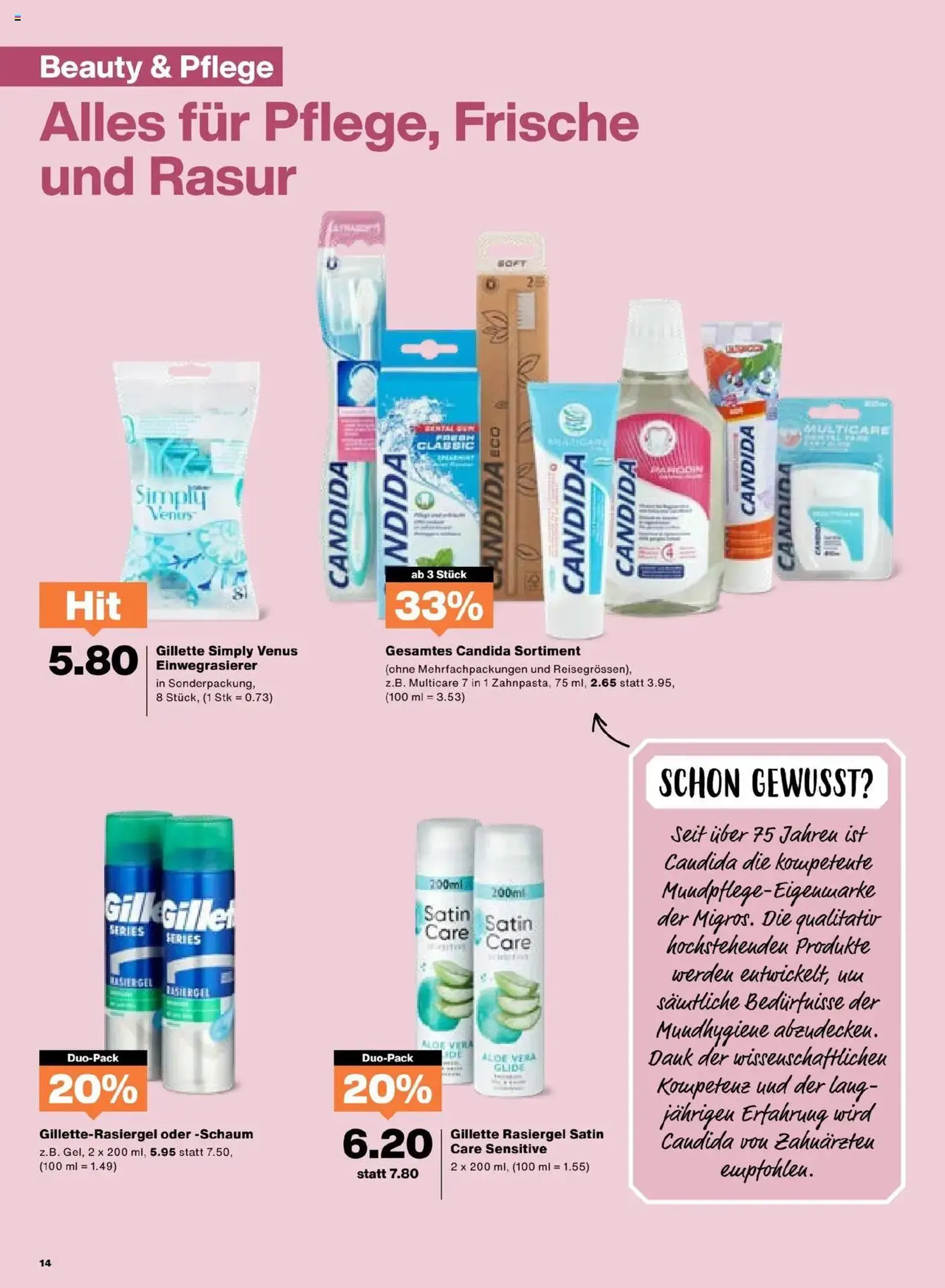 Migros Aktionen - Gültiger Prospekt ab 26.08.2025, Seite 14 von insgesamt 20 Migros Aktionen - Gültiger Prospekt ab 26.08.2025, Seite 14 von insgesamt 20