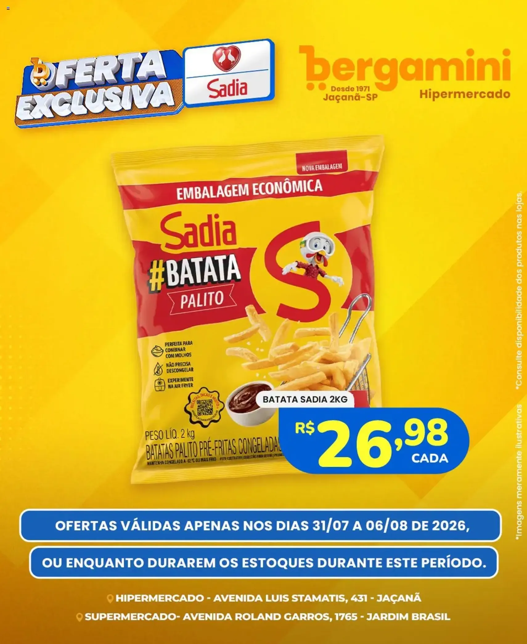Supermercado Bergamini ofertas Sadia e a Perdigão - folheto válido a partir de 31/07/2026 página 3 de 6