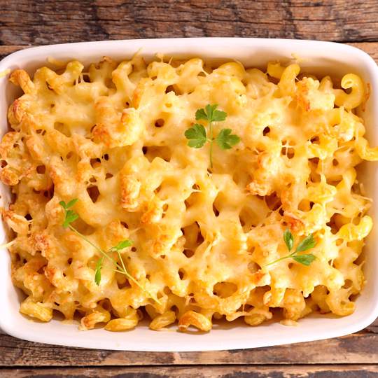 Podgląd przepisu Zapiekany makaron z pieczarkami