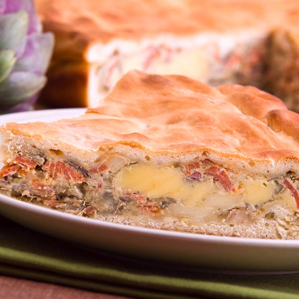 Torta salata di asparagi