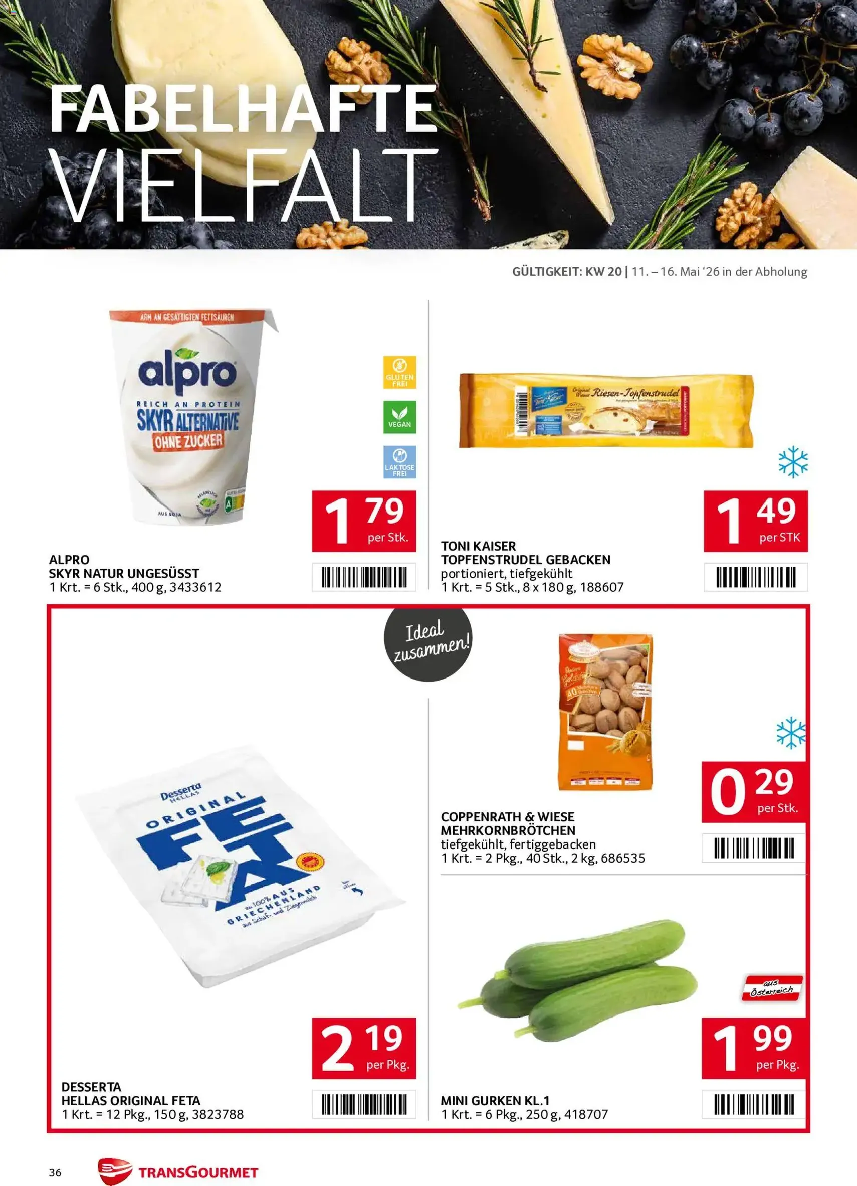 Transgourmet Flugblatt - Gültiger Prospekt ab 11.05.2026, Seite 36 von insgesamt 40
