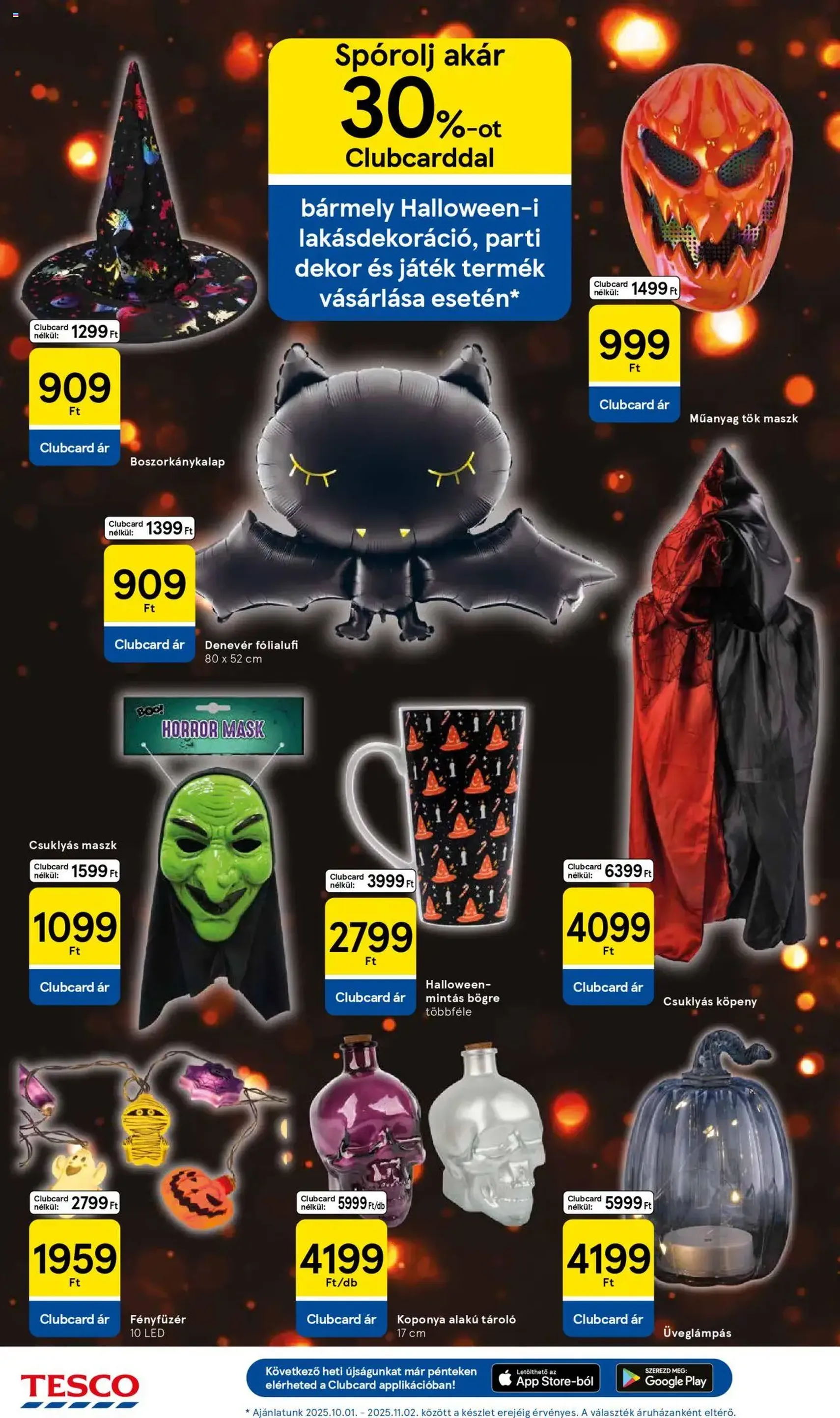 Tesco Hipermarket - Akciós újság - 2025.10.21. érvényes szórólap 12 oldal 32 oldalból Tesco Hipermarket - Akciós újság - 2025.10.21. érvényes szórólap 12 oldal 32 oldalból