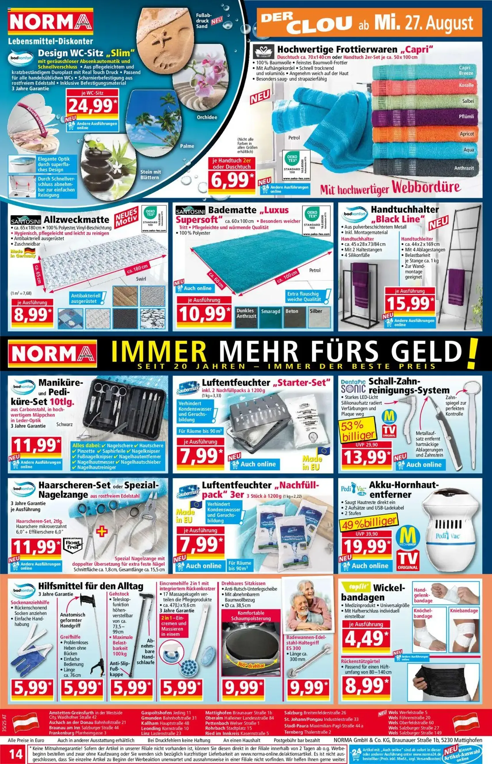 Norma Flugblatt - Gültiger Prospekt ab 25.08.2025, Seite 14 von insgesamt 18 Norma Flugblatt - Gültiger Prospekt ab 25.08.2025, Seite 14 von insgesamt 18