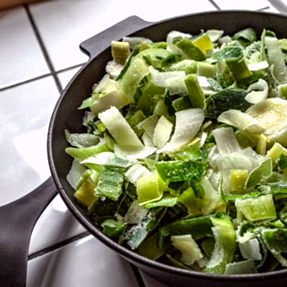 Recipe preview Creamed leek vegetable side dish