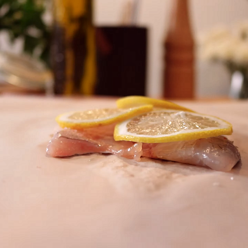 Branzino al cartoccio al forno - procedimento 1