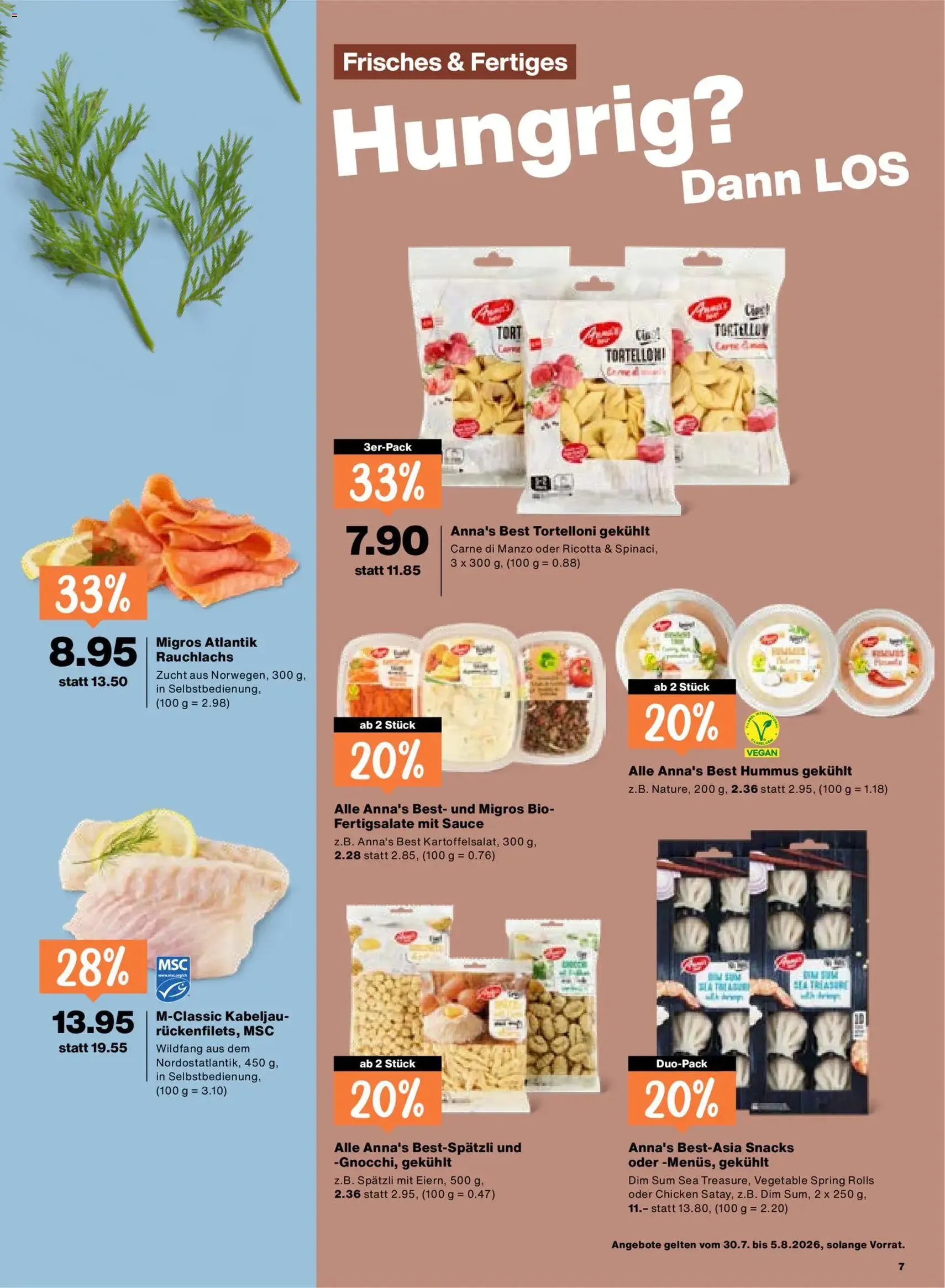 Migros aktionen - Gültiger Prospekt ab 30.07.2026, Seite 7 von insgesamt 24