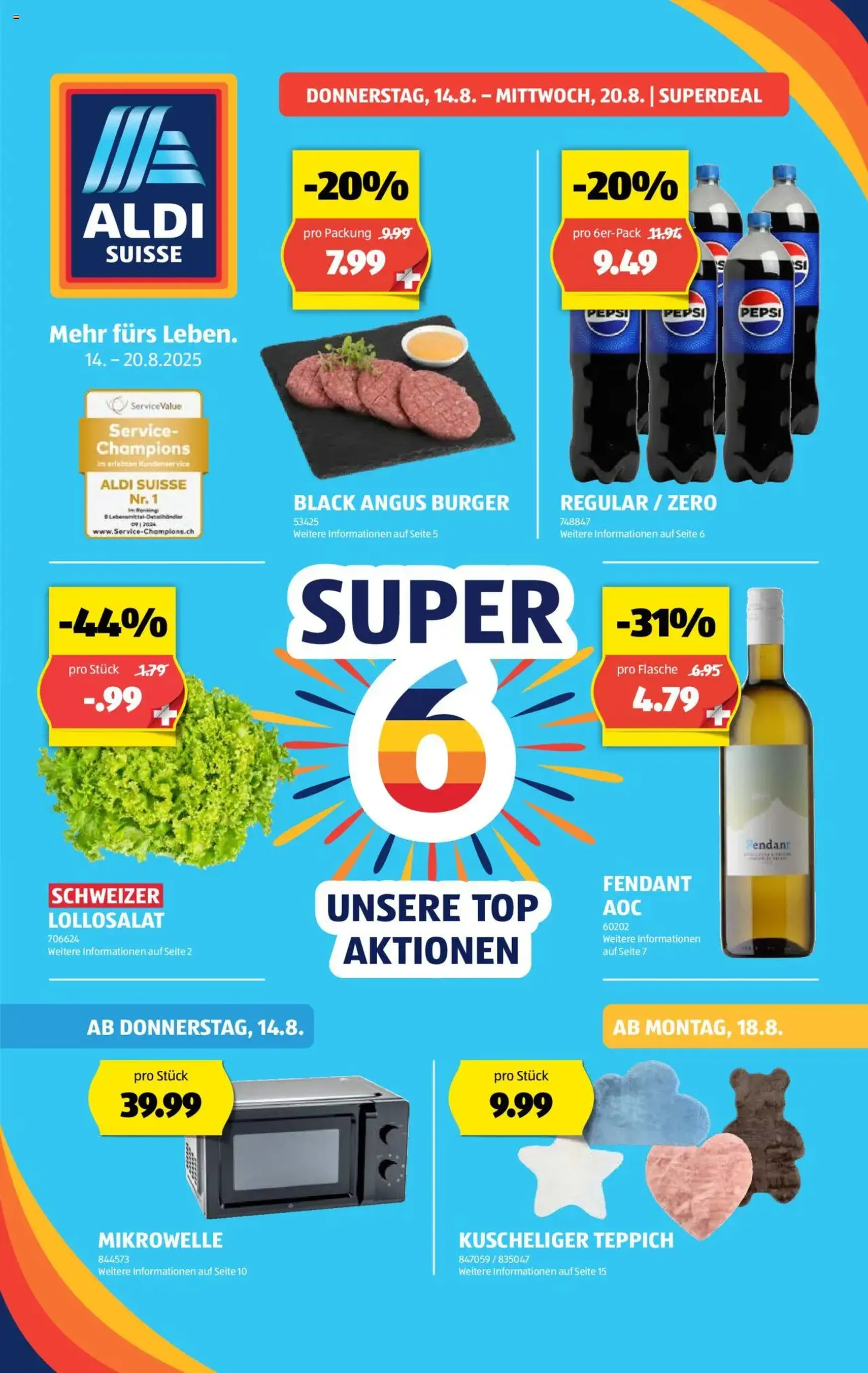Aldi Aktionen - Gültiger Prospekt ab 14.08.2025, Seite 1 von insgesamt 31 Aldi Aktionen - Gültiger Prospekt ab 14.08.2025, Seite 1 von insgesamt 31