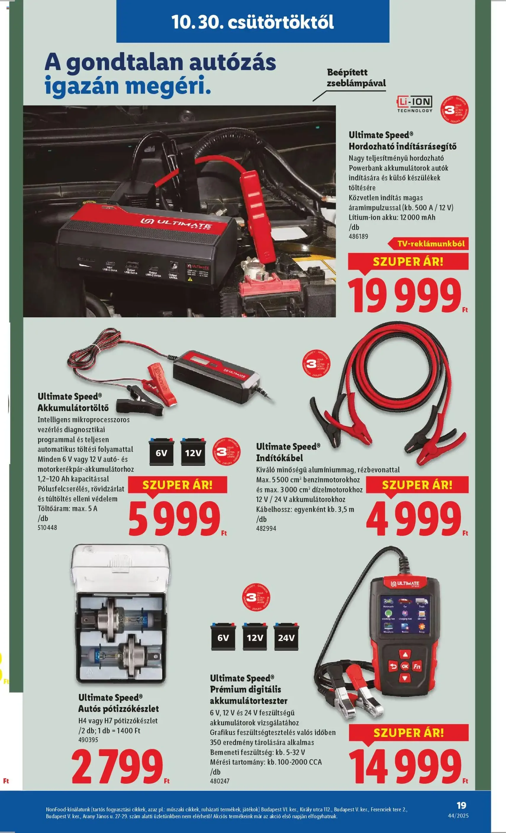 Lidl Akciós újság - 2025.10.30. érvényes szórólap 19 oldal 66 oldalból Lidl Akciós újság - 2025.10.30. érvényes szórólap 19 oldal 66 oldalból