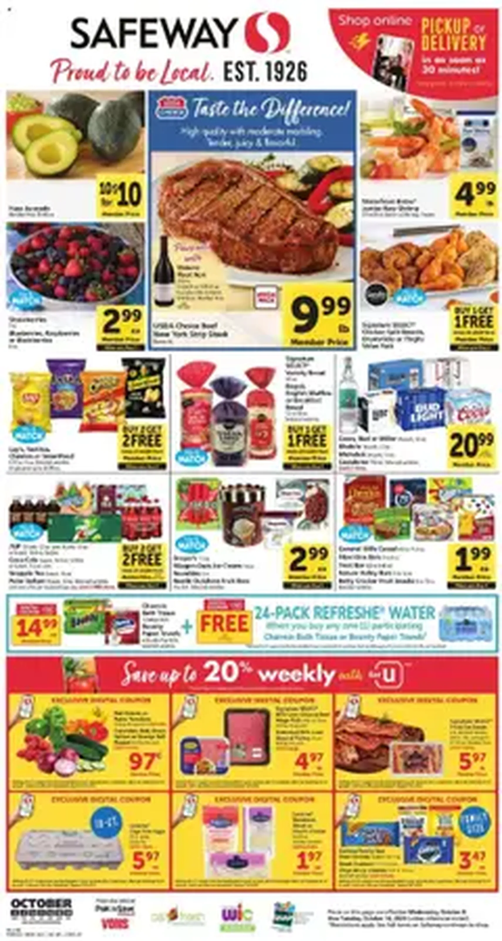 Safeway Weekly Ad - valid flyer from 10/08/2025, page 1 of 1