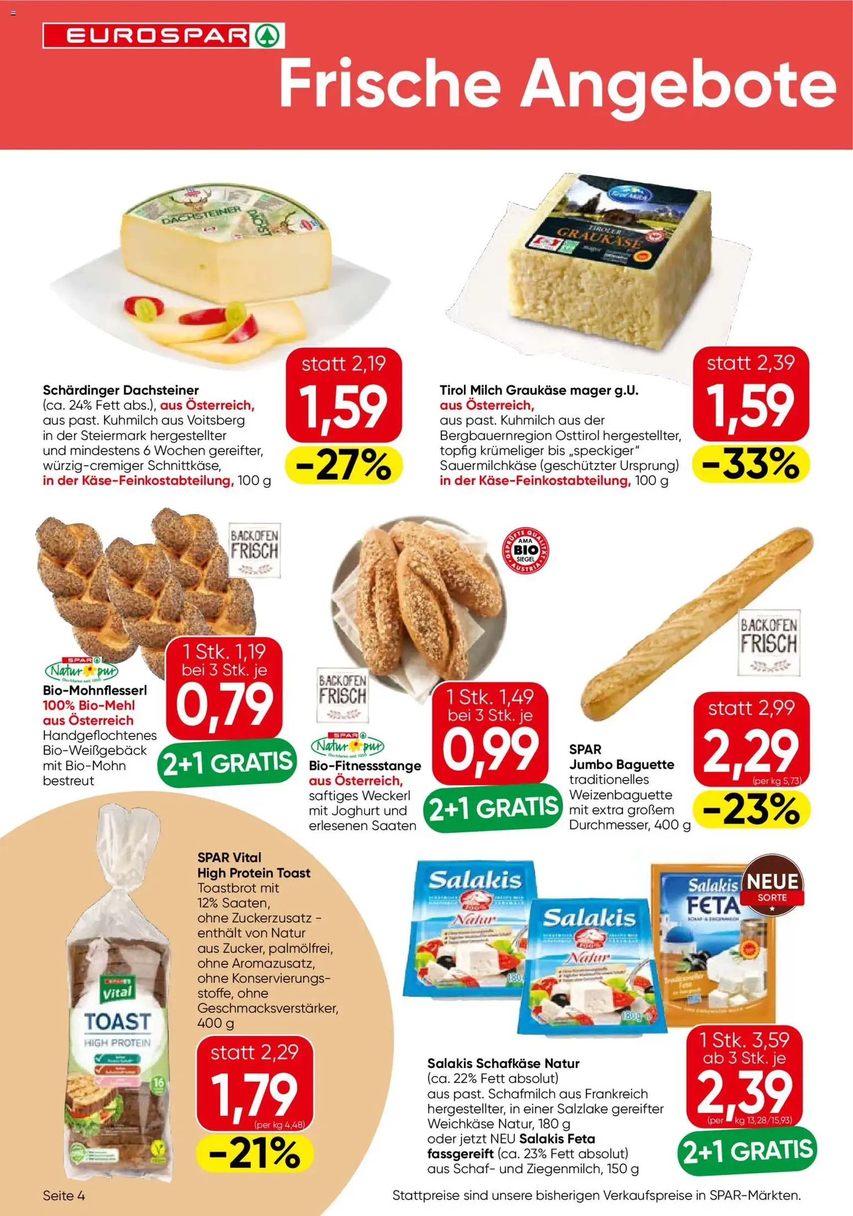 Eurospar Flugblatt - Gültiger Prospekt ab 18.06.2026, Seite 4 von insgesamt 16