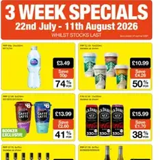 Booker Wholesale - Offers - Flyer preview valid from 22/07/2026