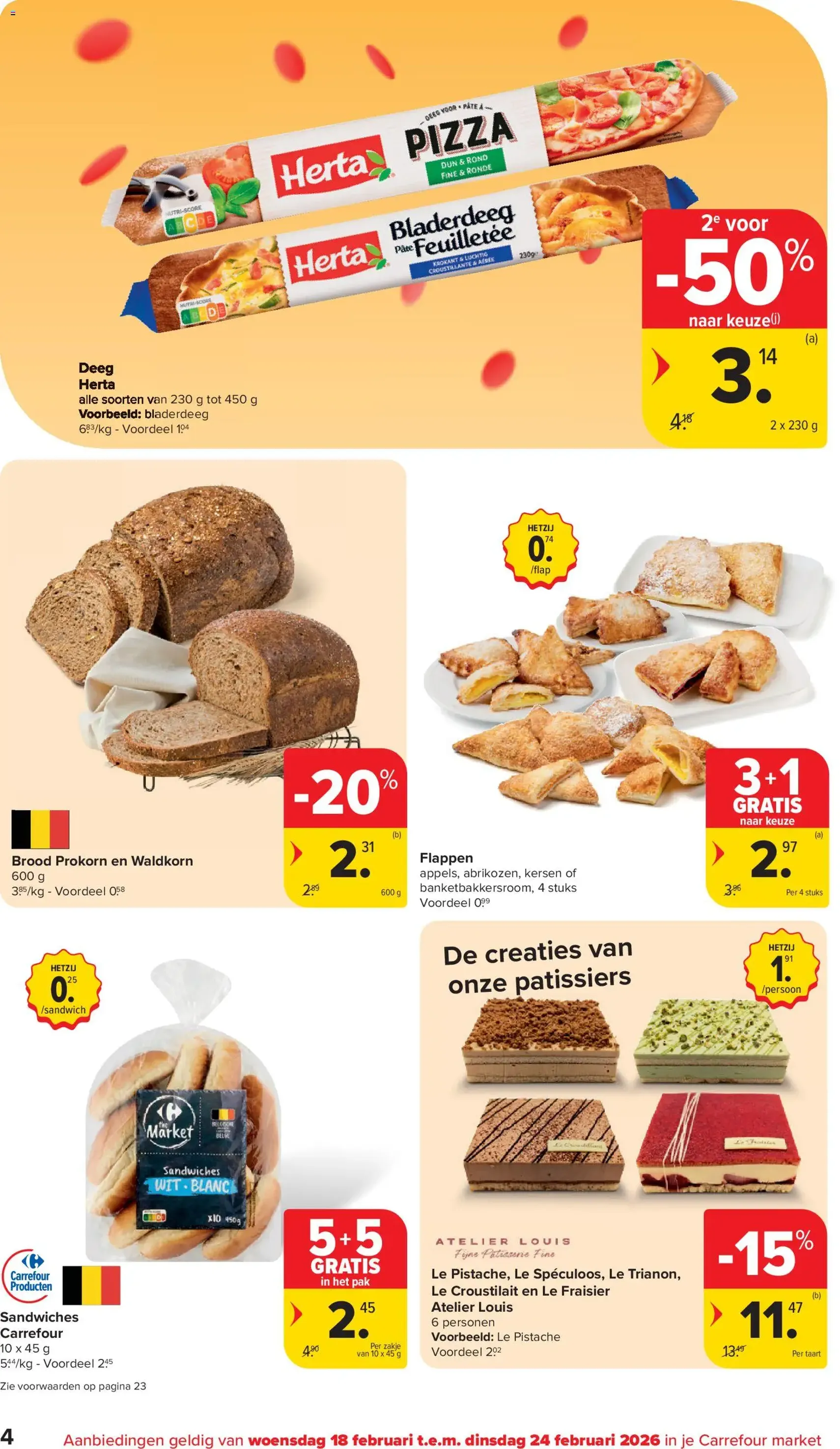Carrefour market folder week 8 - geldige folder vanaf 18/02/2026 pagina 4 van 24