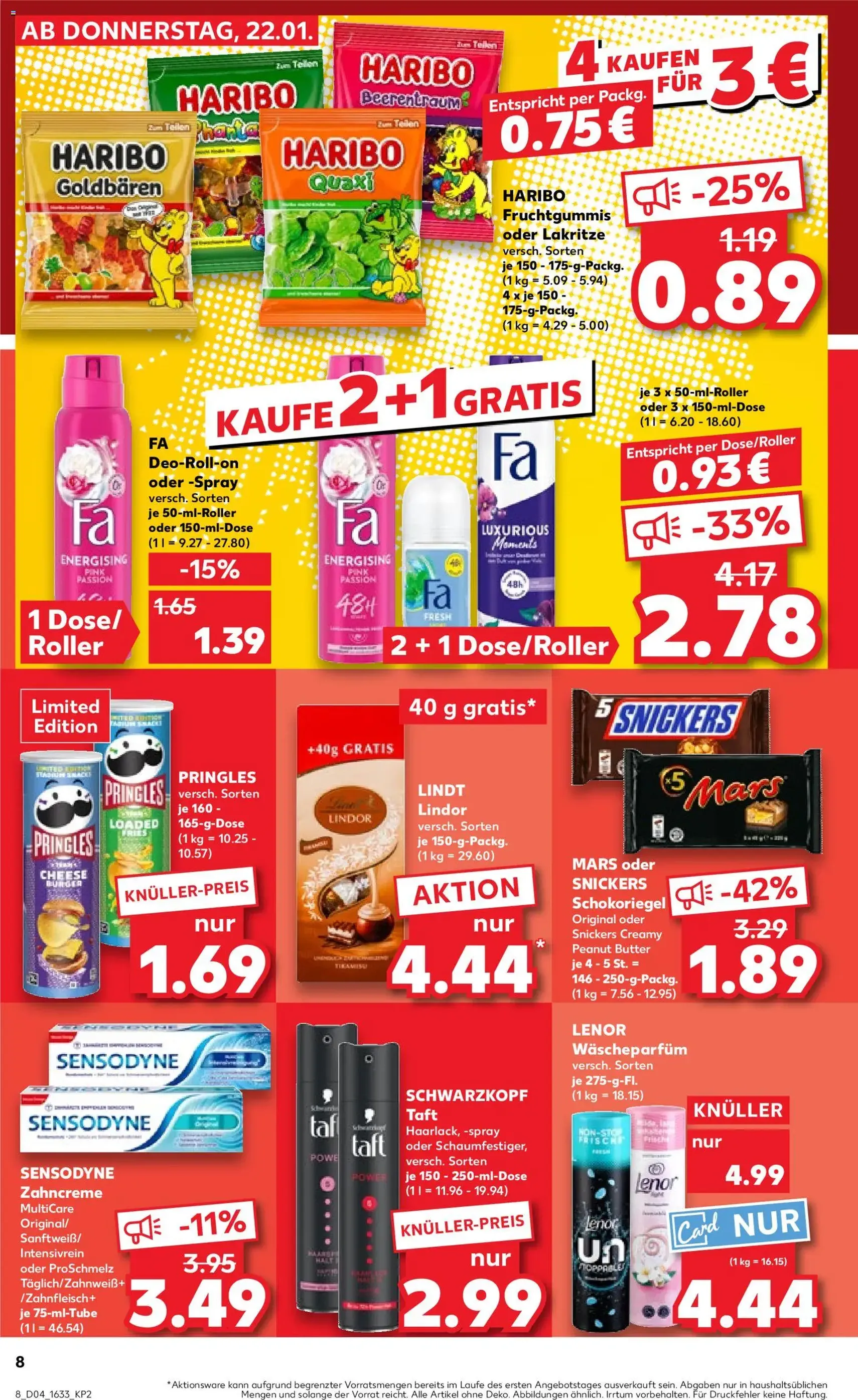 Kaufland Prospekt - Gültiger Prospekt ab 22.01.2026, Seite 8 von insgesamt 59