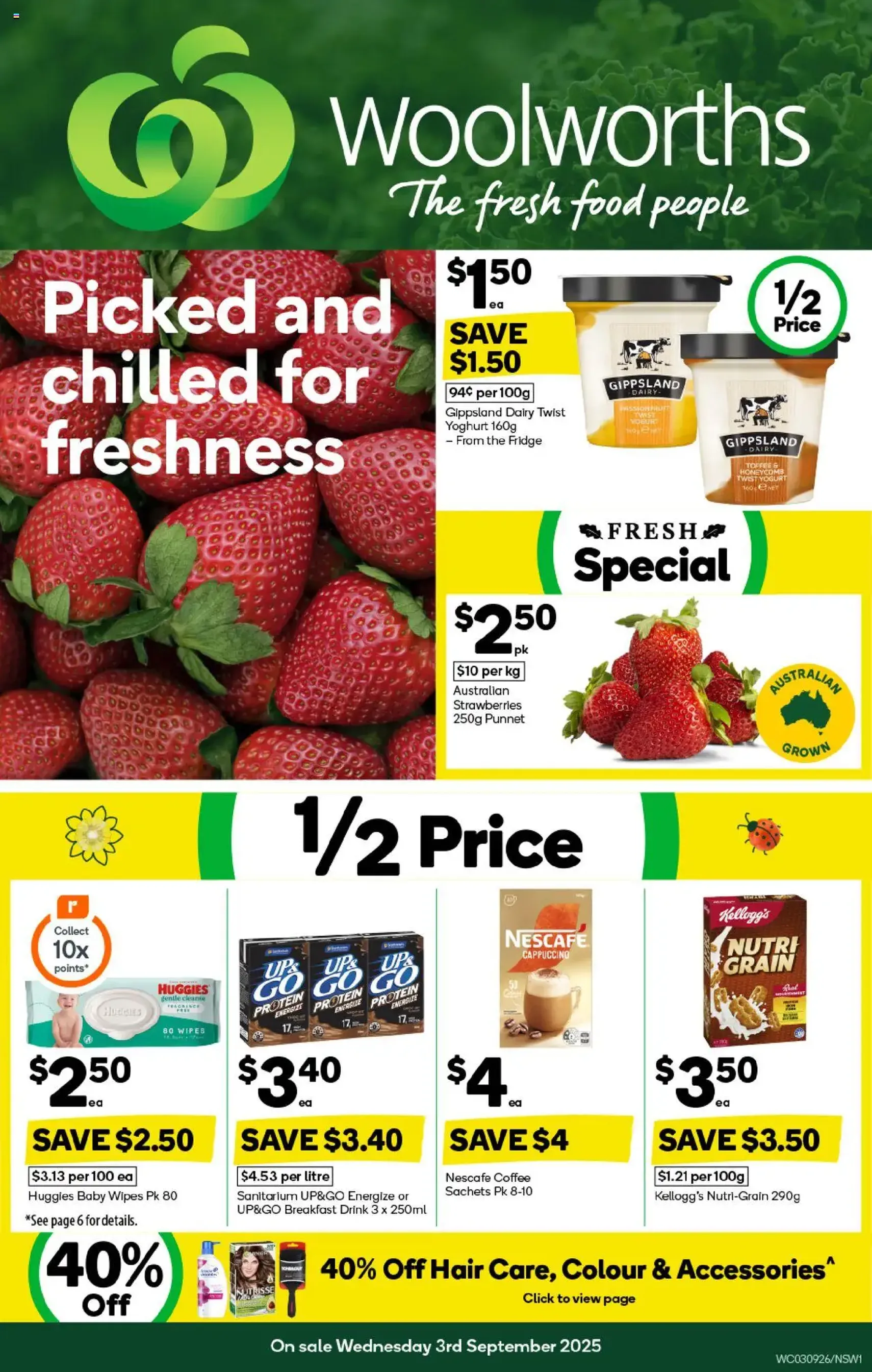 Weekly catalogue Woolworths NSW 03/09 - valid flyer from 03/09/2025, page 1 of 44 Weekly catalogue Woolworths NSW 03/09 - valid flyer from 03/09/2025, page 1 of 44