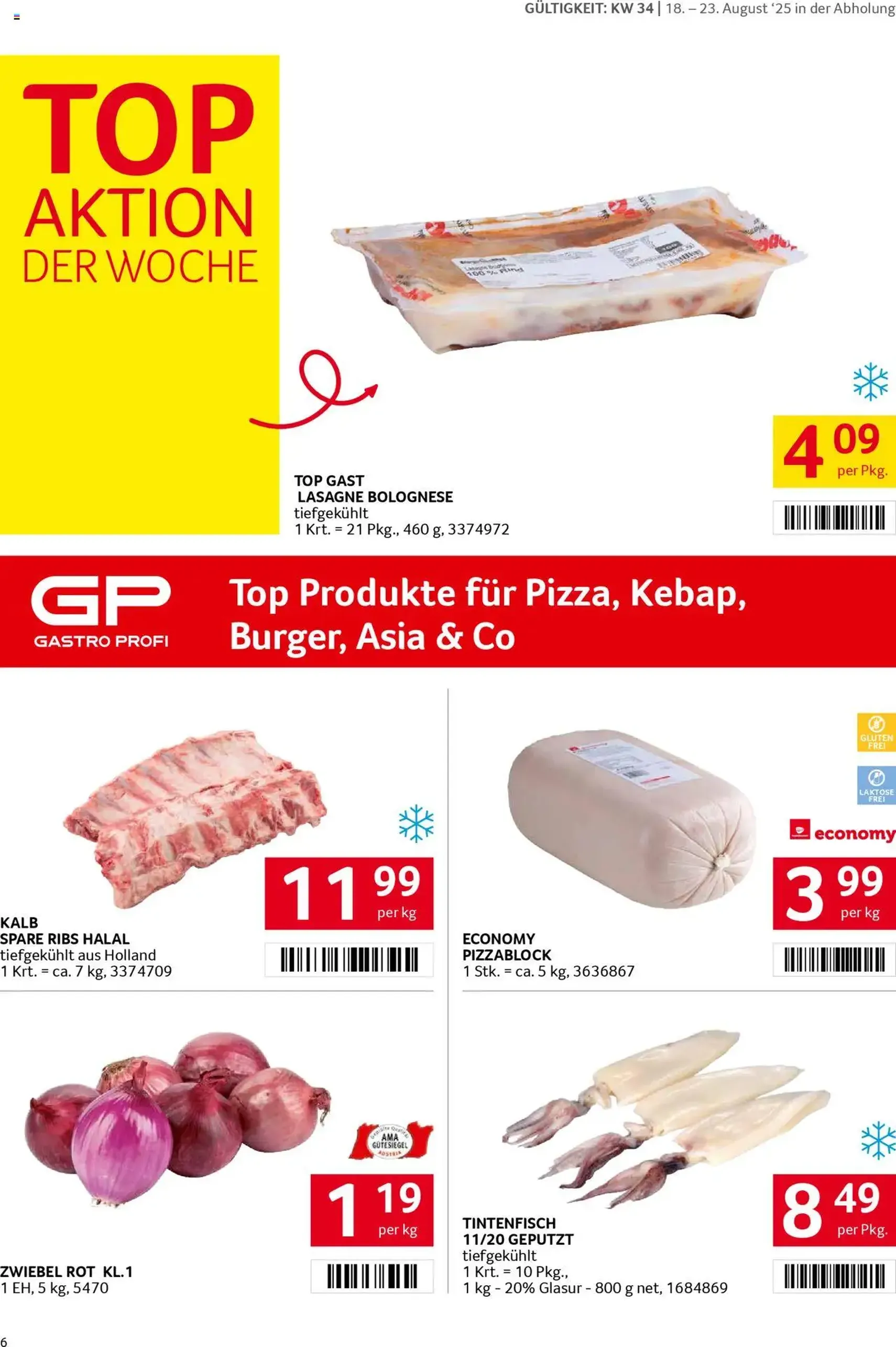 Transgourmet Flugblatt - Gültiger Prospekt ab 17.08.2025, Seite 6 von insgesamt 27