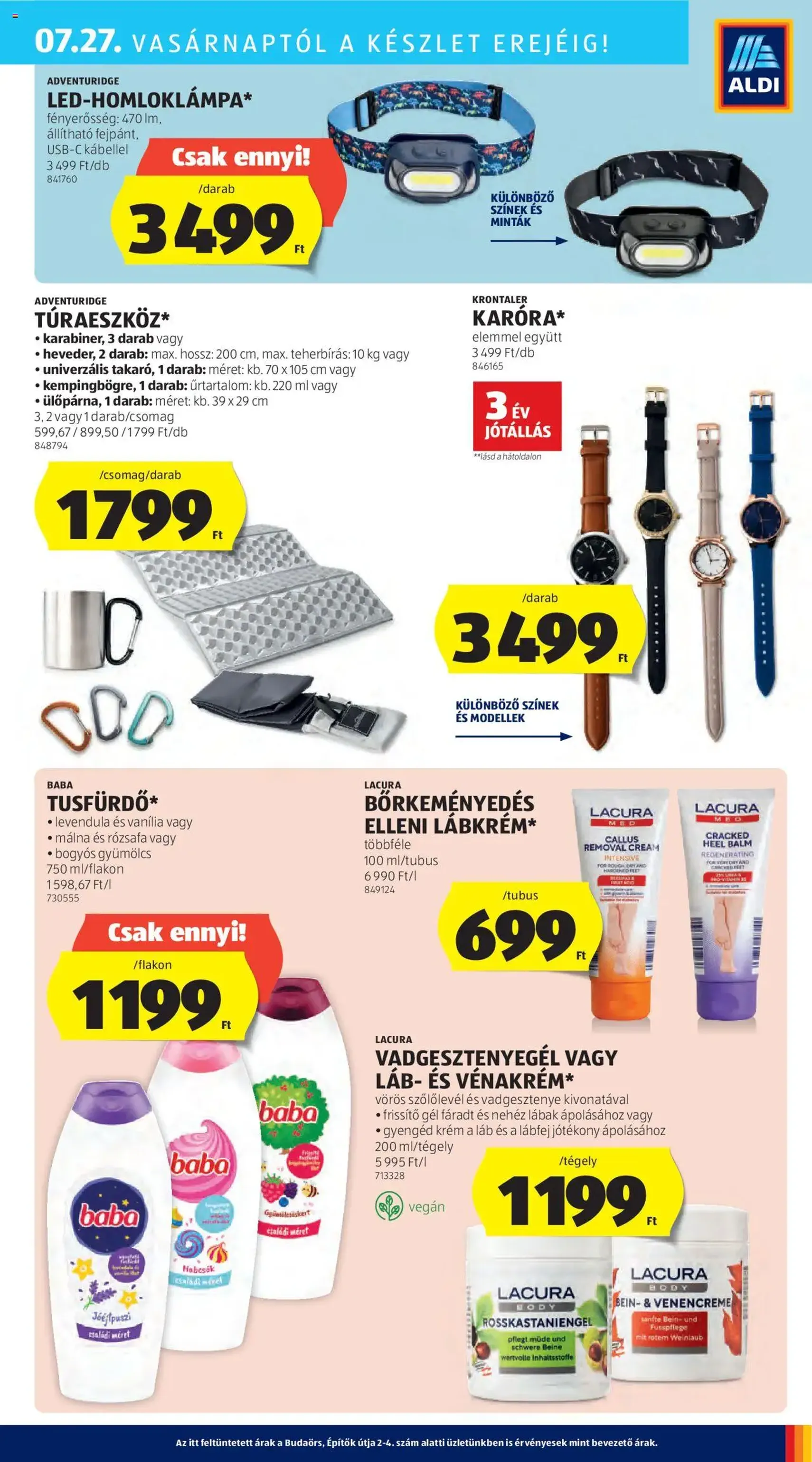 Aldi Akciós újság - 2025.07.24. érvényes szórólap 43 oldal 50 oldalból Aldi Akciós újság - 2025.07.24. érvényes szórólap 43 oldal 50 oldalból