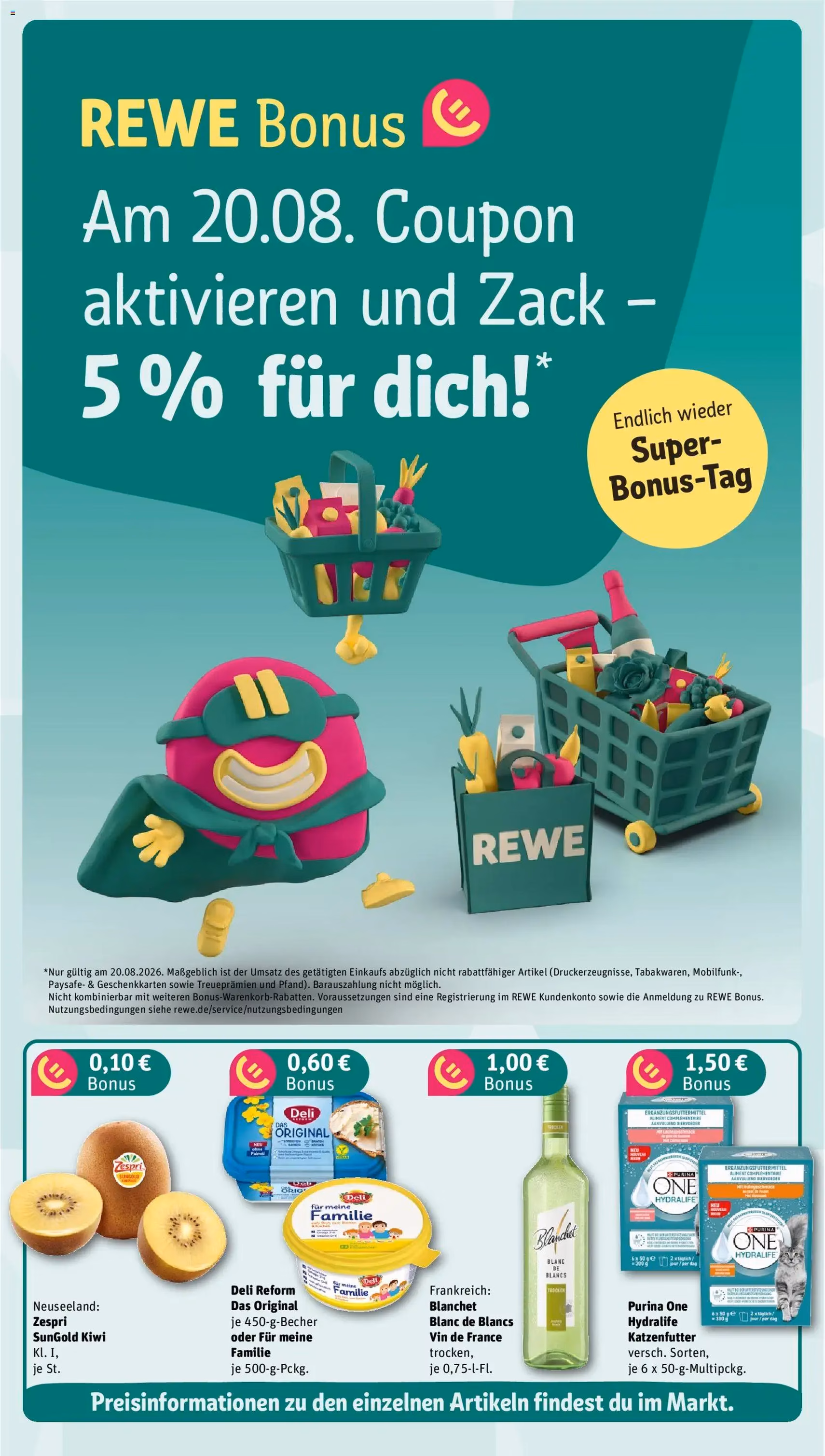 Rewe Prospekt - Gültiger Prospekt ab 17.08.2026, Seite 3 von insgesamt 22