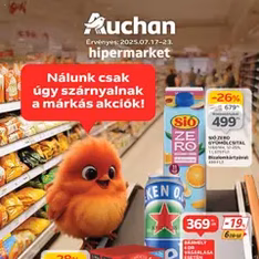 Auchan Akciós újság - szórólap előnézete érvényes 2025.07.17. -tól