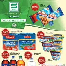 Sintra leták - náhľad letáku platný od 02.07.2026