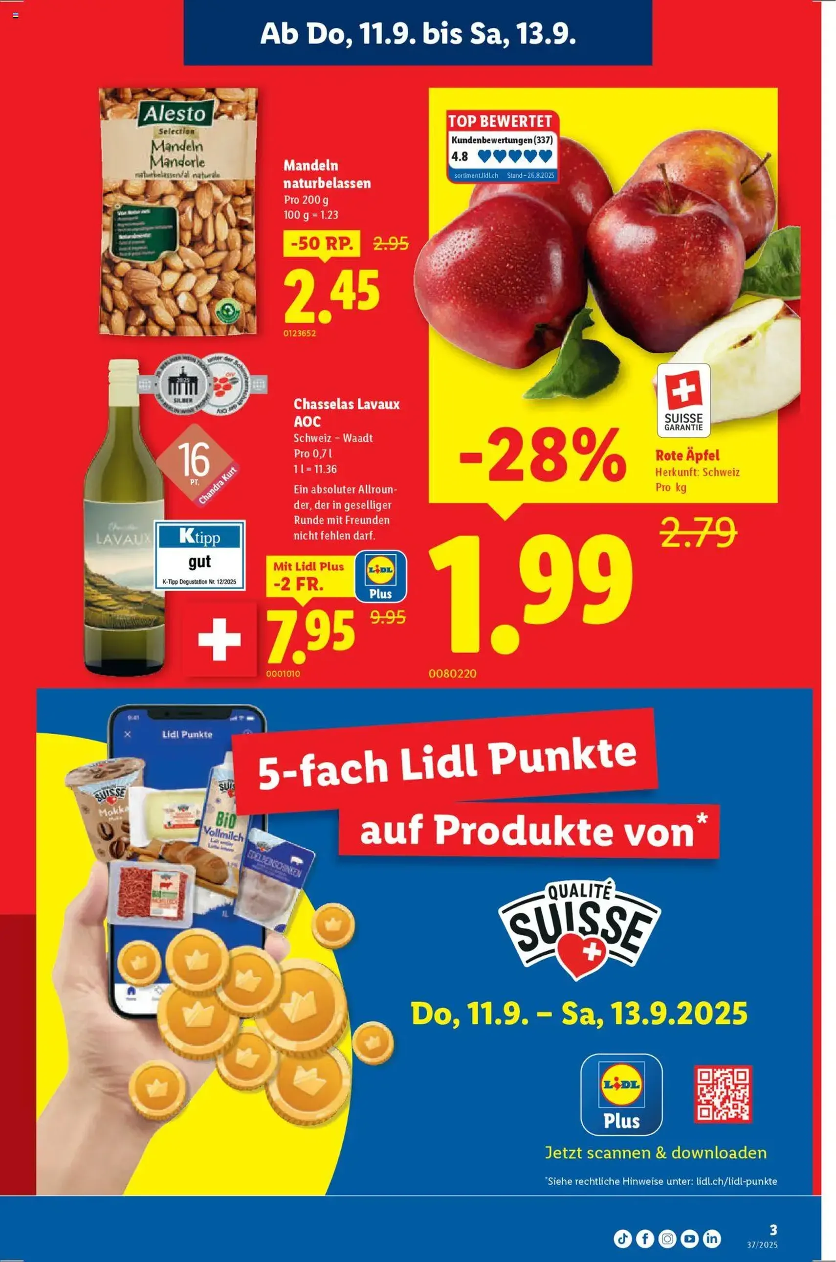 Lidl Aktionen - Gültiger Prospekt ab 11.09.2025, Seite 3 von insgesamt 40 Lidl Aktionen - Gültiger Prospekt ab 11.09.2025, Seite 3 von insgesamt 40
