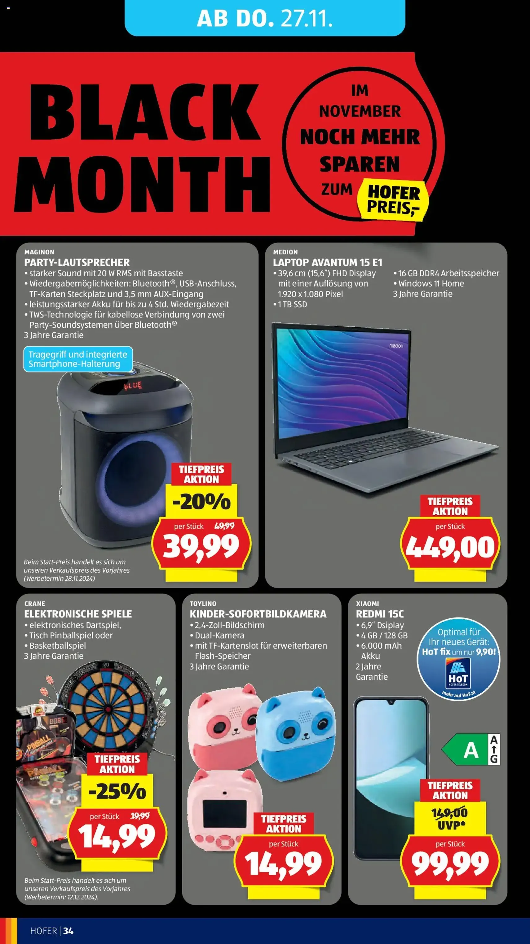 Hofer - Black Friday - Gültiger Prospekt ab 21.11.2025, Seite 48 von insgesamt 63