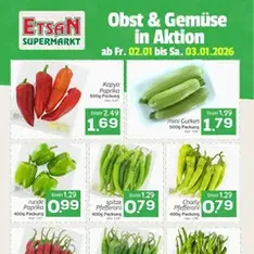 ETSAN Obst und Gemüse - Prospekt Vorschau gültig ab 02.01.2026