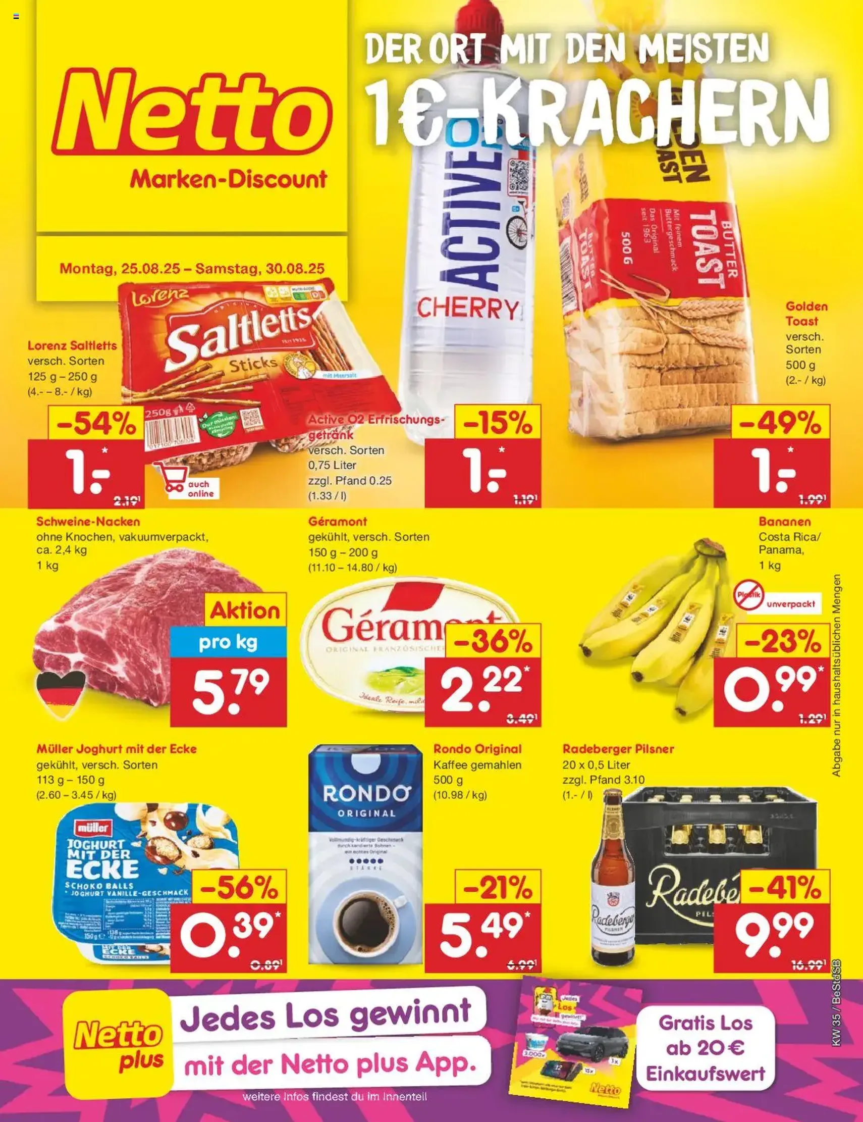 Netto Marken-Discount Prospekt - Gültiger Prospekt ab 25.08.2025, Seite 1 von insgesamt 65