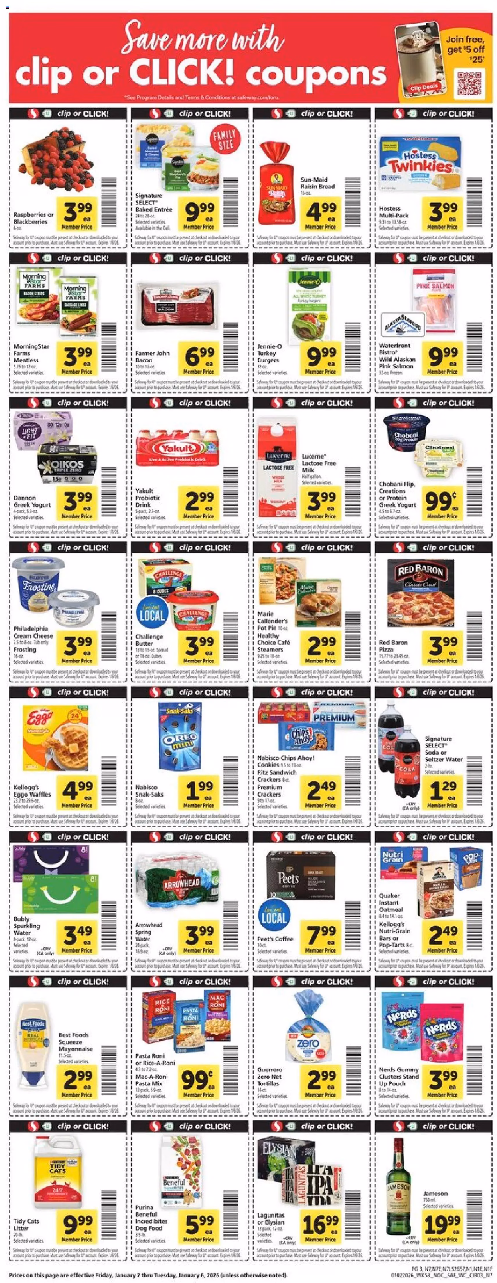 Safeway Weekly Ad - valid flyer from 01/02/2026, page 3 of 10