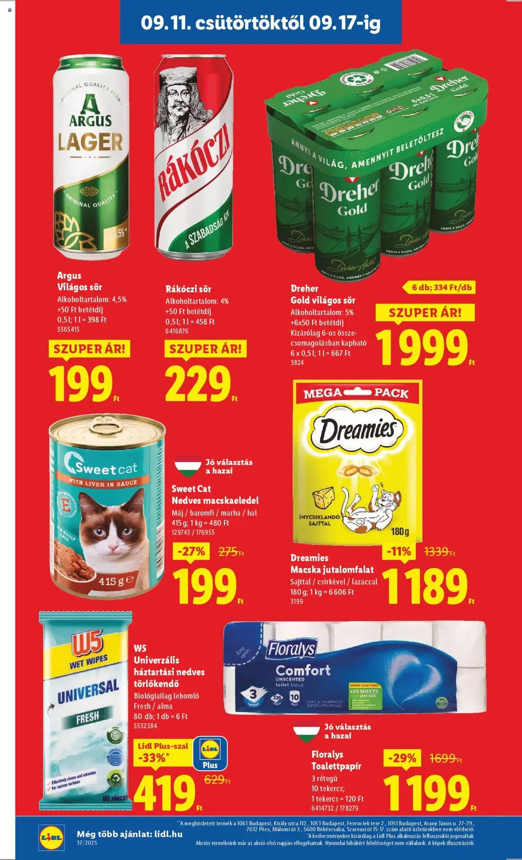 Lidl Akciós újság - 2025.09.11. érvényes szórólap 20 oldal 66 oldalból Lidl Akciós újság - 2025.09.11. érvényes szórólap 20 oldal 66 oldalból
