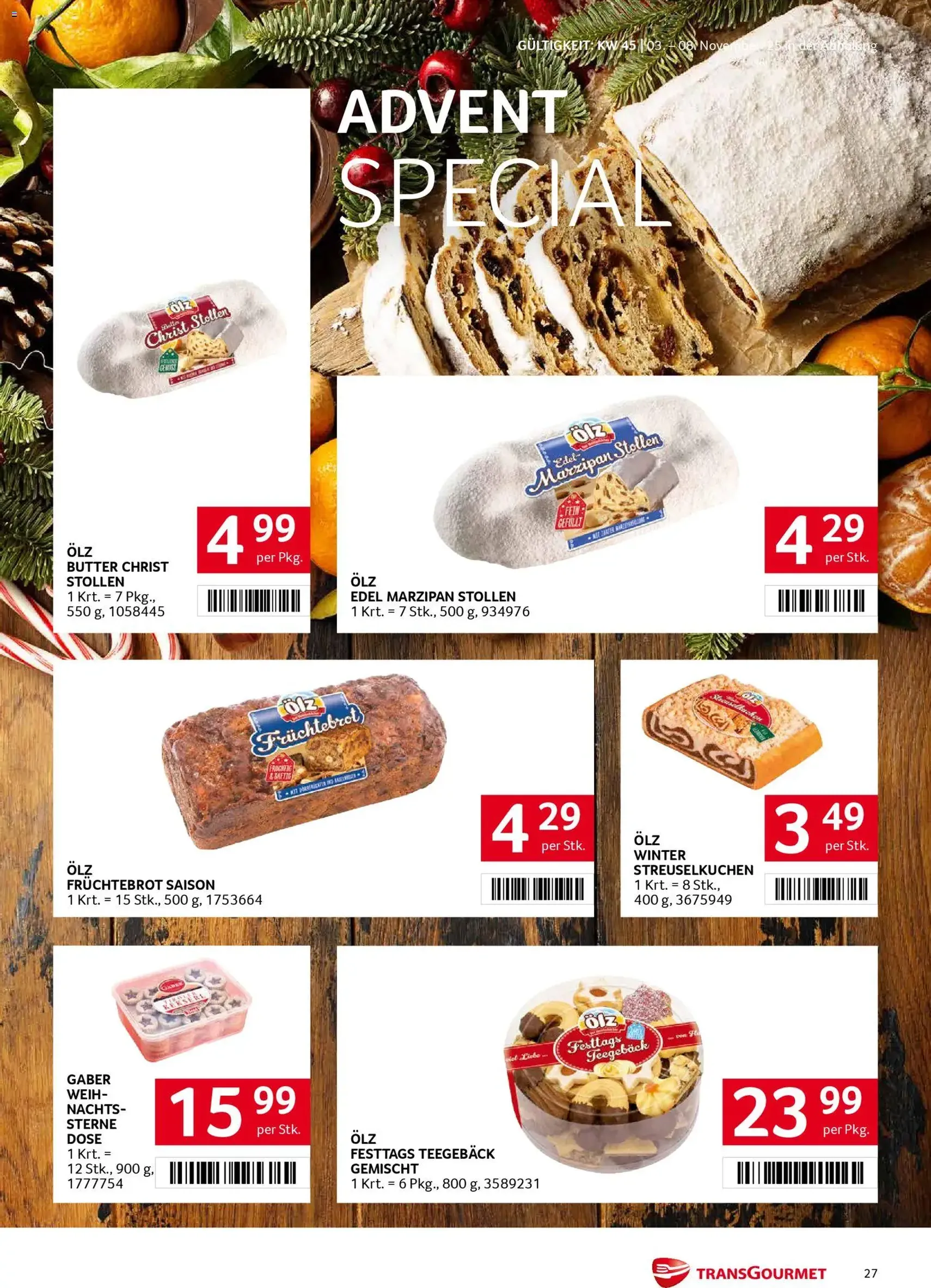 Transgourmet Flugblatt - Gültiger Prospekt ab 03.11.2025, Seite 27 von insgesamt 36