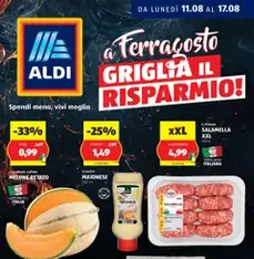Volantino Aldi - anteprima volantino valido dal 11/08/2025