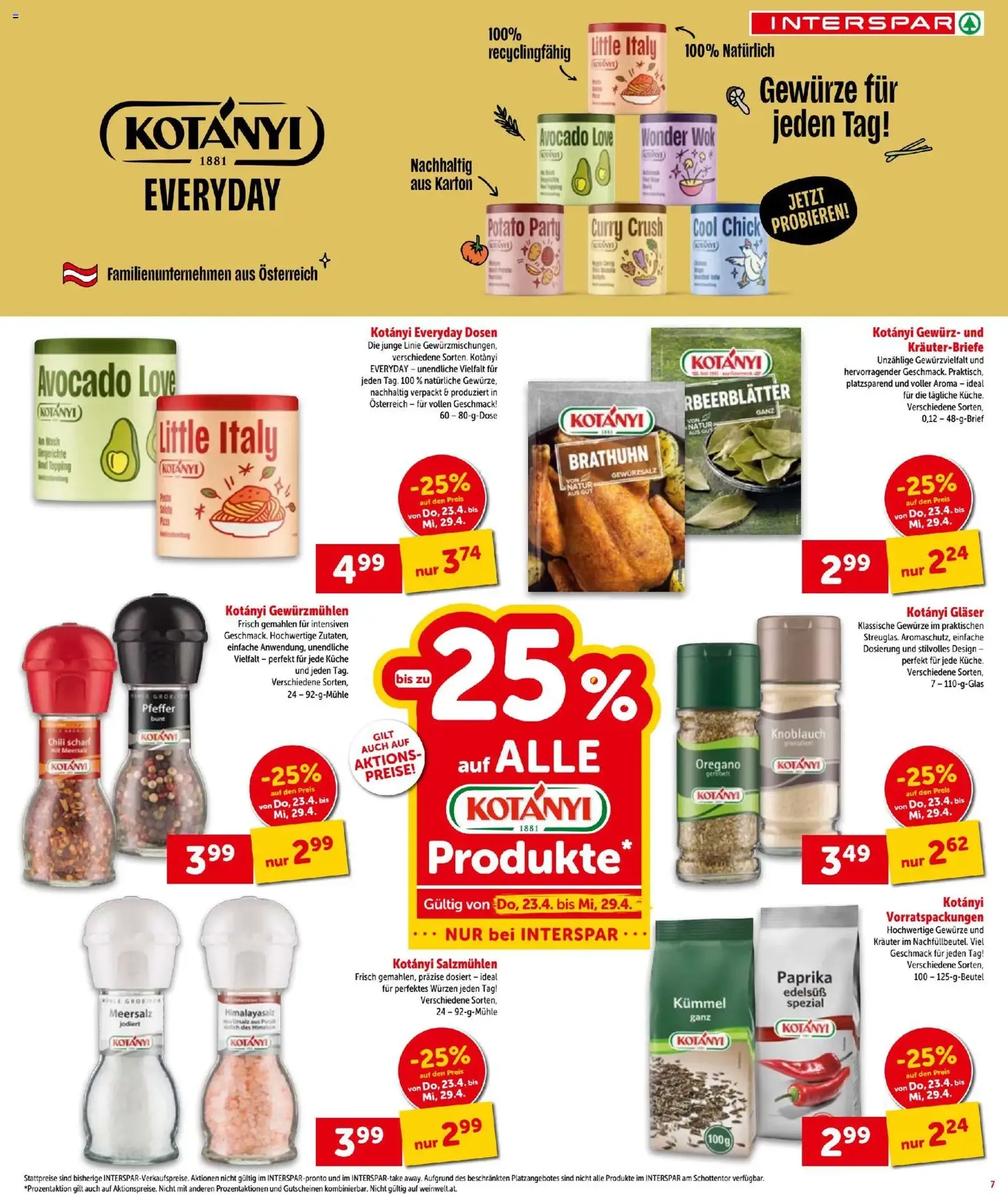 Interspar - Flugblatt - Gültiger Prospekt ab 23.04.2026, Seite 7 von insgesamt 24