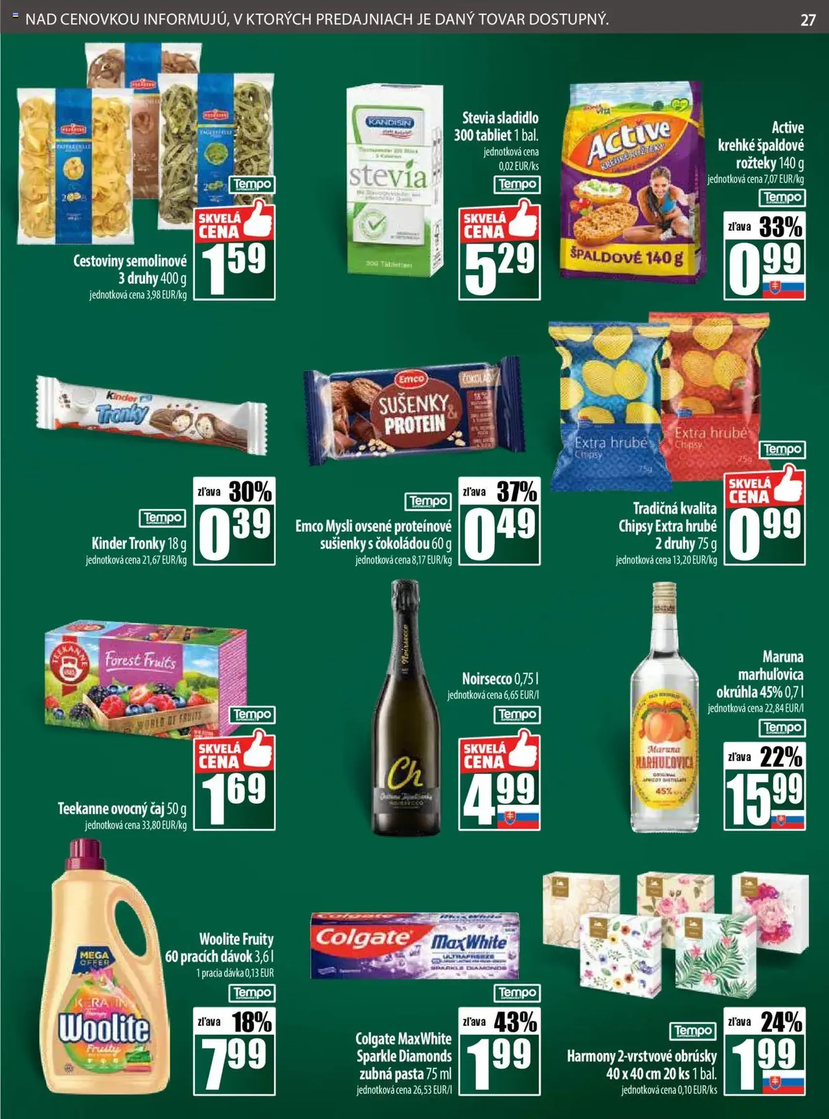 COOP Jednota leták - platný leták od 25.09.2025 strana 27 z 28