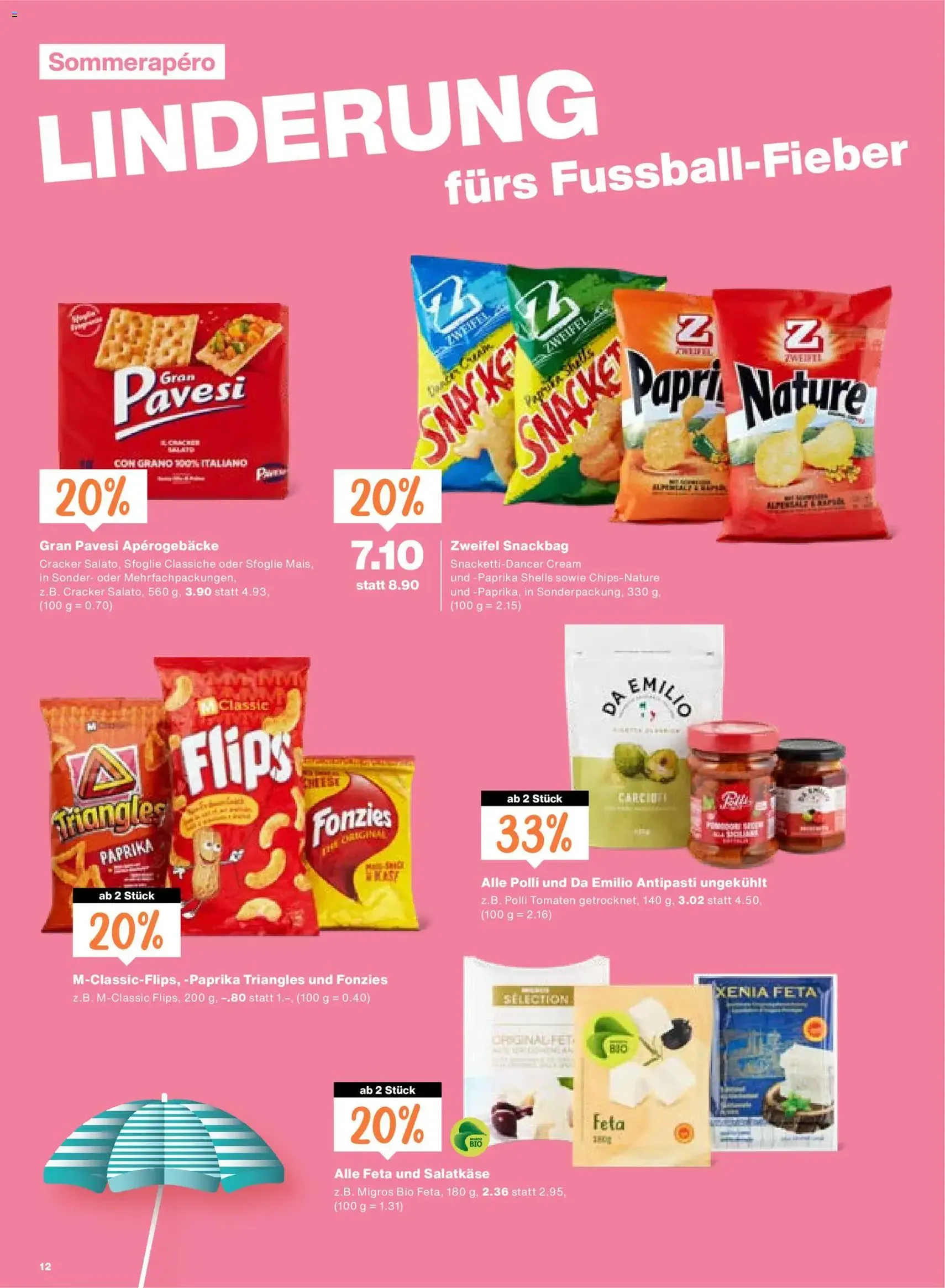 Migros aktionen - Gültiger Prospekt ab 25.06.2026, Seite 12 von insgesamt 24