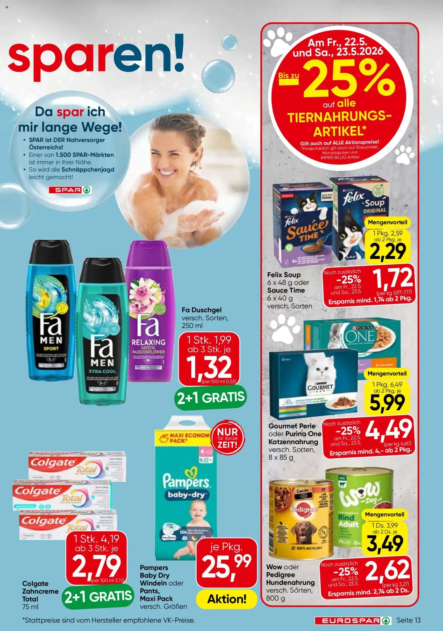 Eurospar Flugblatt - Gültiger Prospekt ab 21.05.2026, Seite 13 von insgesamt 16