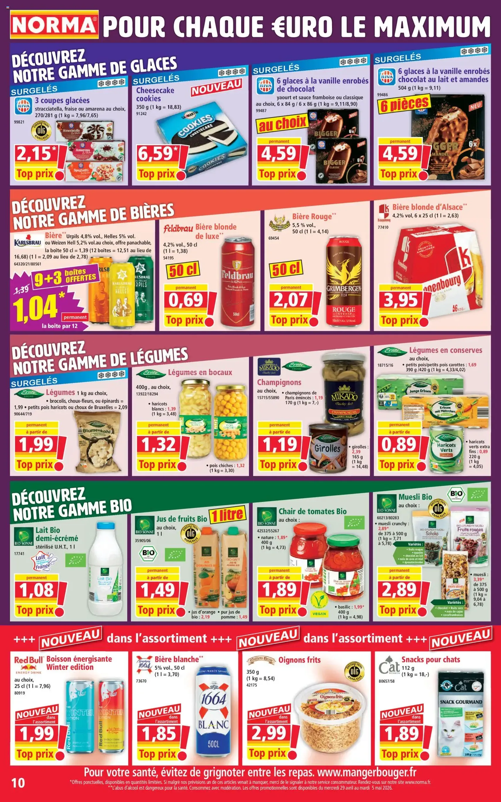 Norma catalogue - brochure valable à partir du 29/04/2026, page 10 sur 14