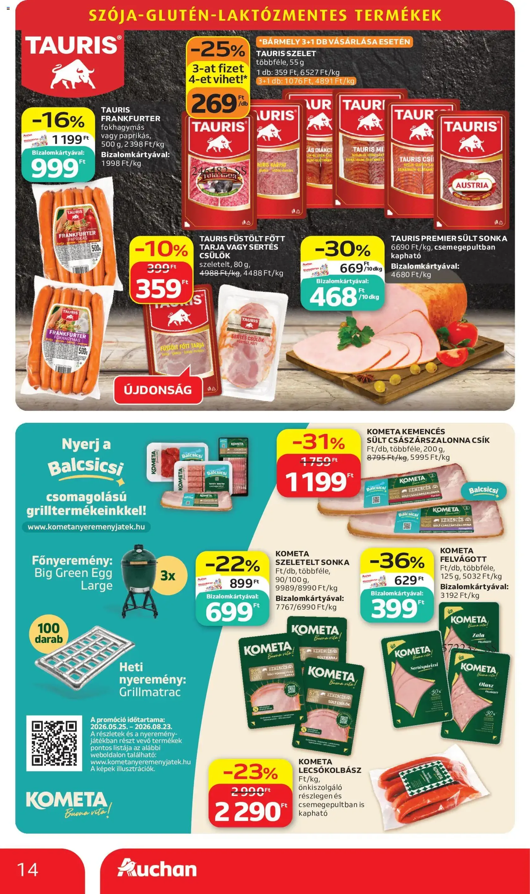 Auchan akciós újság - 2026.06.11. érvényes szórólap 14 oldal 46 oldalból