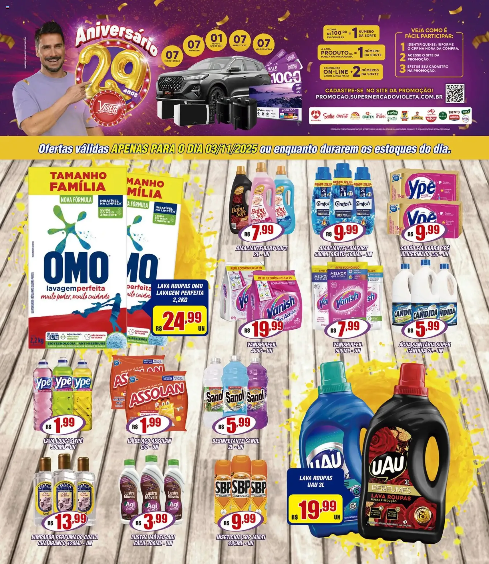 Violeta Supermercados - Ofertas da semana - folheto válido a partir de 03/11/2025 página 1 de 2