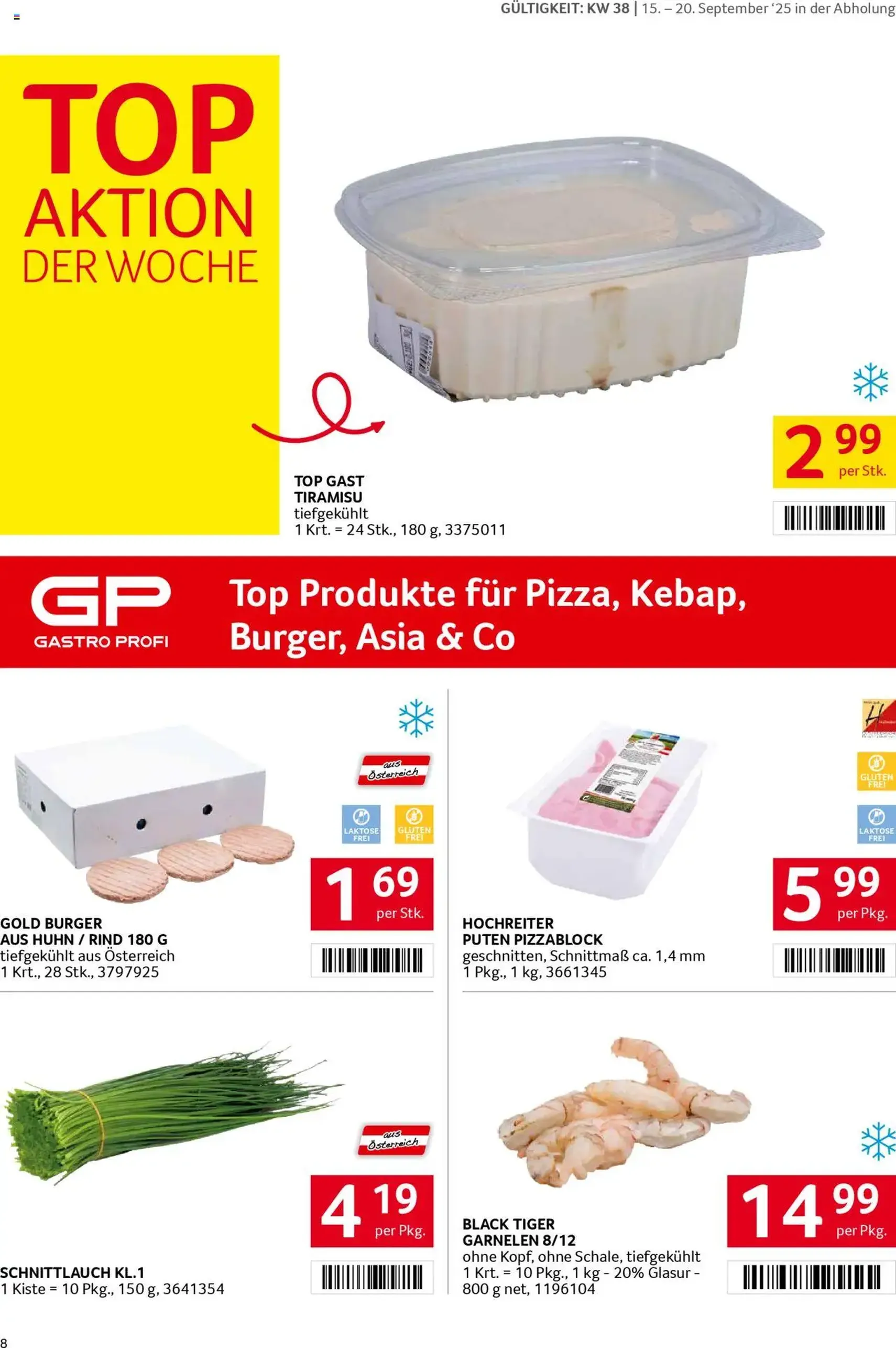 Transgourmet Flugblatt - Gültiger Prospekt ab 14.09.2025, Seite 8 von insgesamt 36 Transgourmet Flugblatt - Gültiger Prospekt ab 14.09.2025, Seite 8 von insgesamt 36