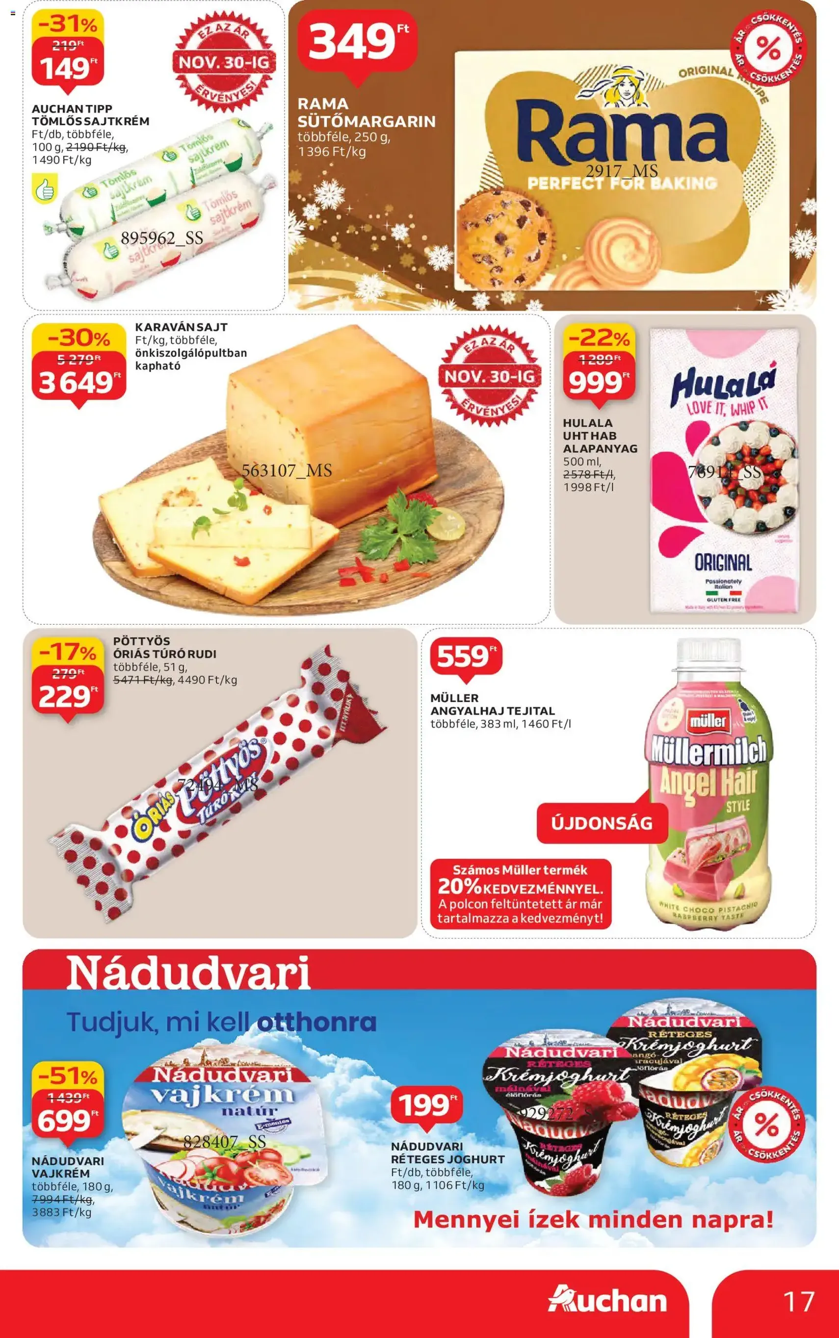 Auchan Akciós újság - 2025.11.27. érvényes szórólap 17 oldal 82 oldalból