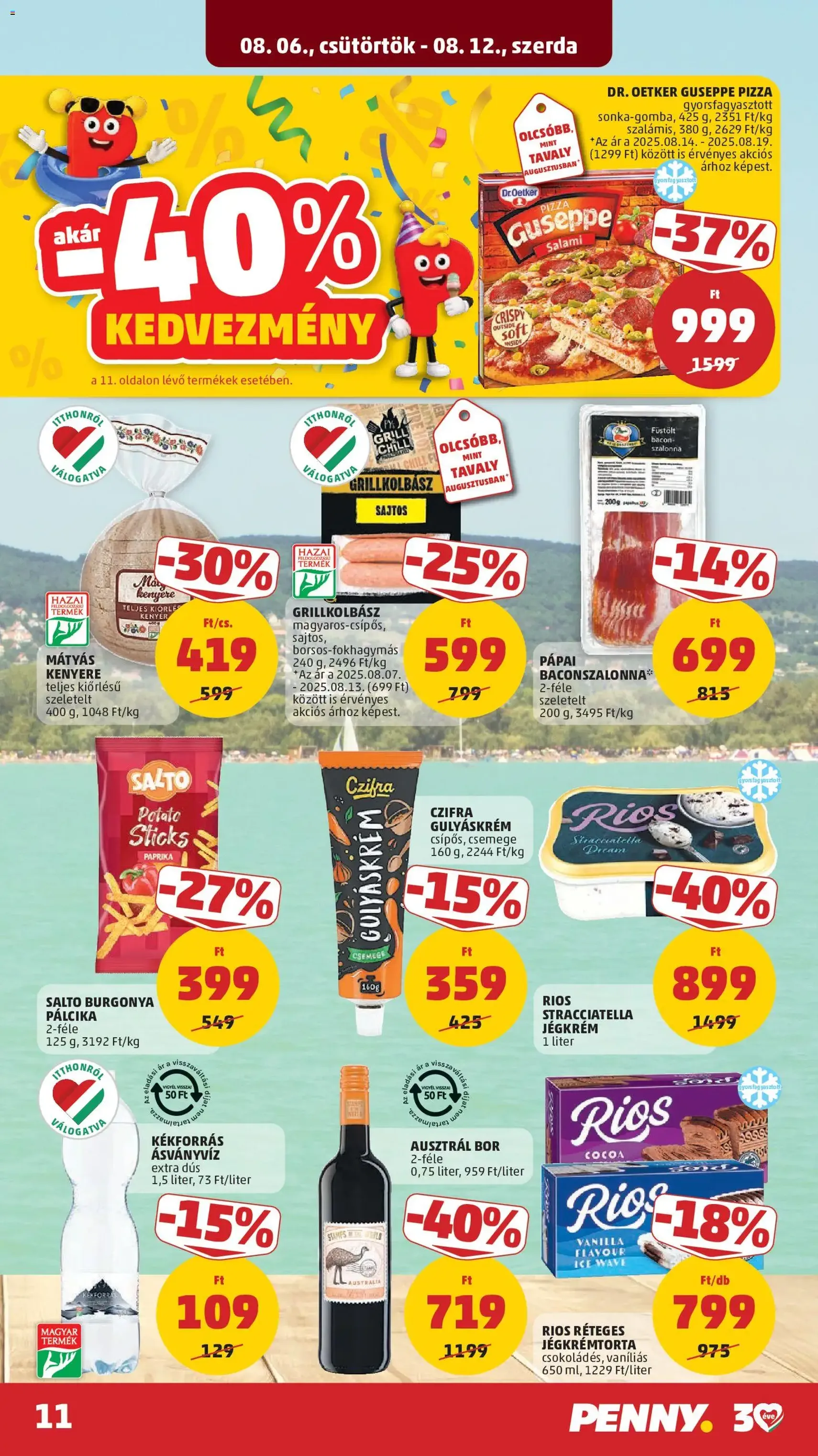 PENNY akciós újság - 2026.08.06. érvényes szórólap 14 oldal 43 oldalból