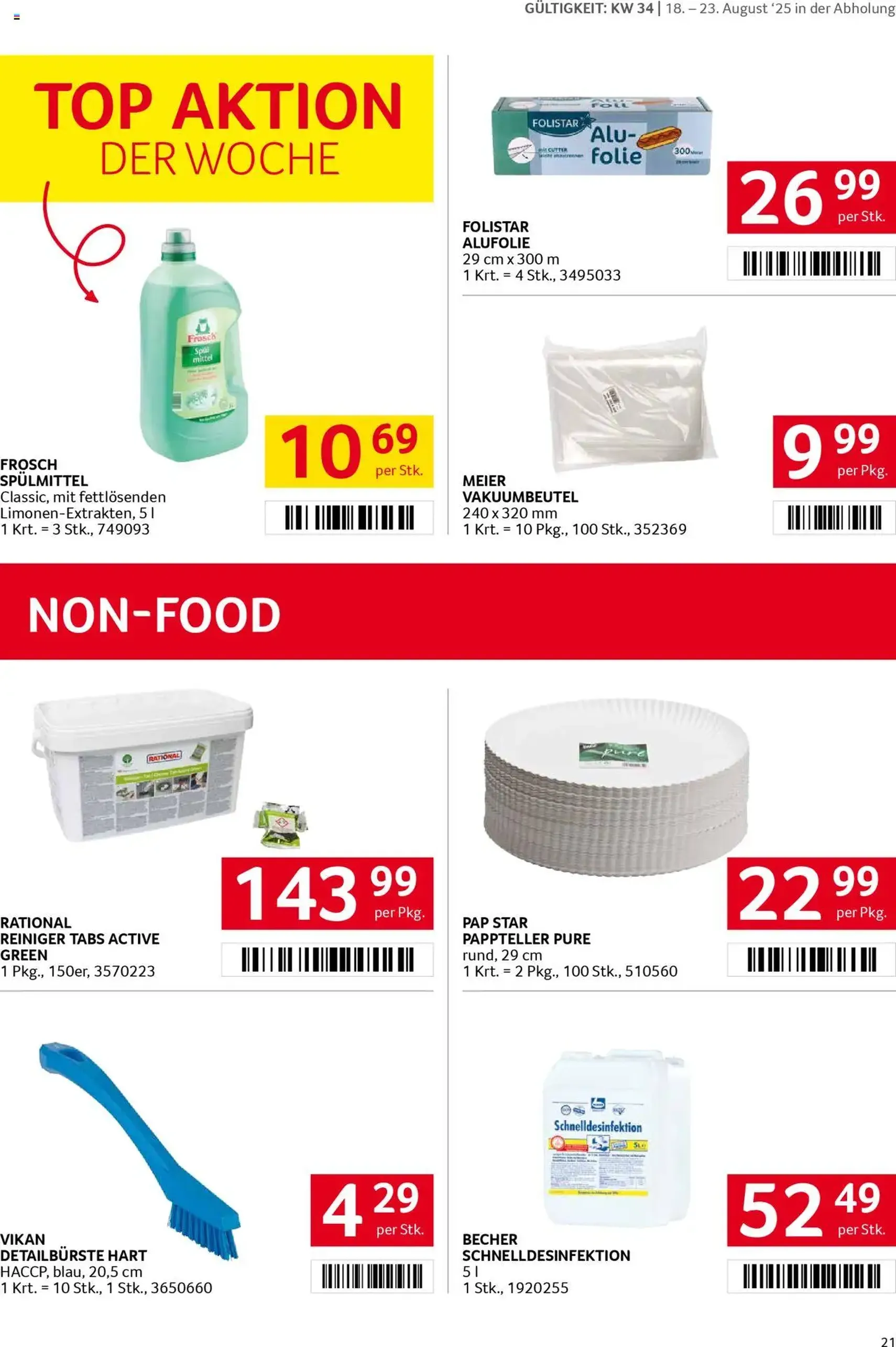 Transgourmet Flugblatt - Gültiger Prospekt ab 17.08.2025, Seite 20 von insgesamt 27