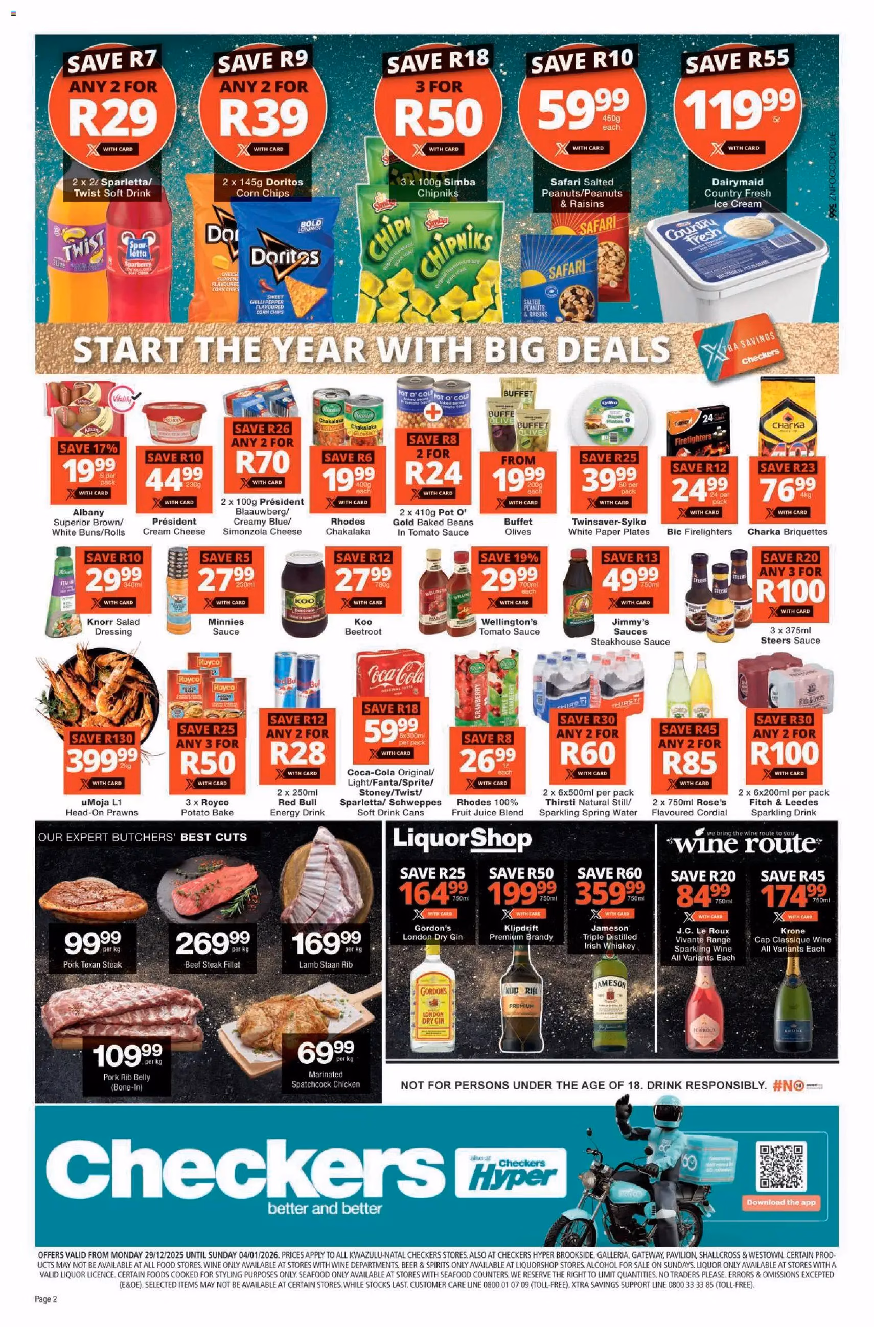 Checkers Specials - valid flyer from 29/12/2025, page 2 of 2