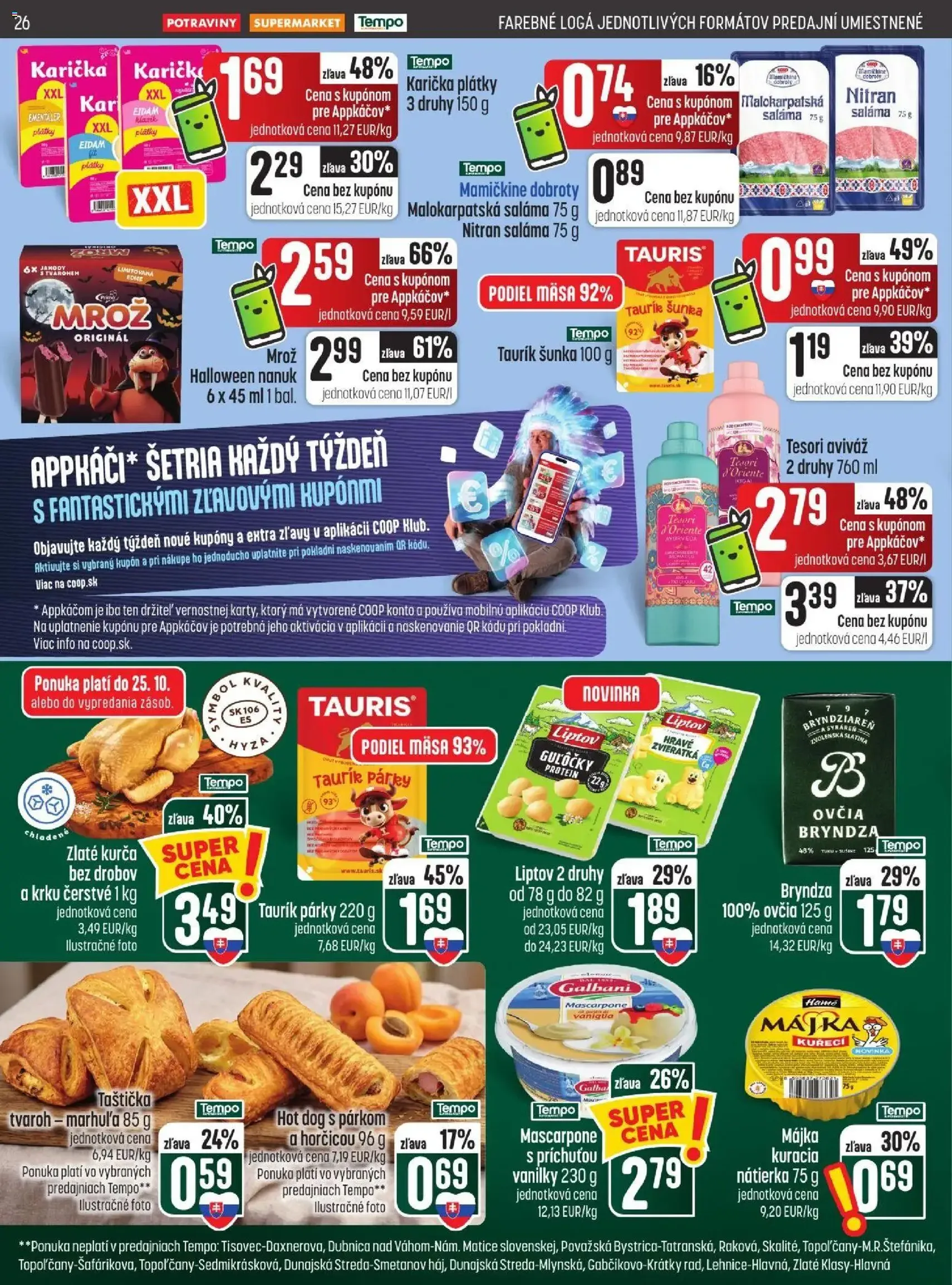 COOP Jednota leták - platný leták od 22.10.2026 strana 26 z 29
