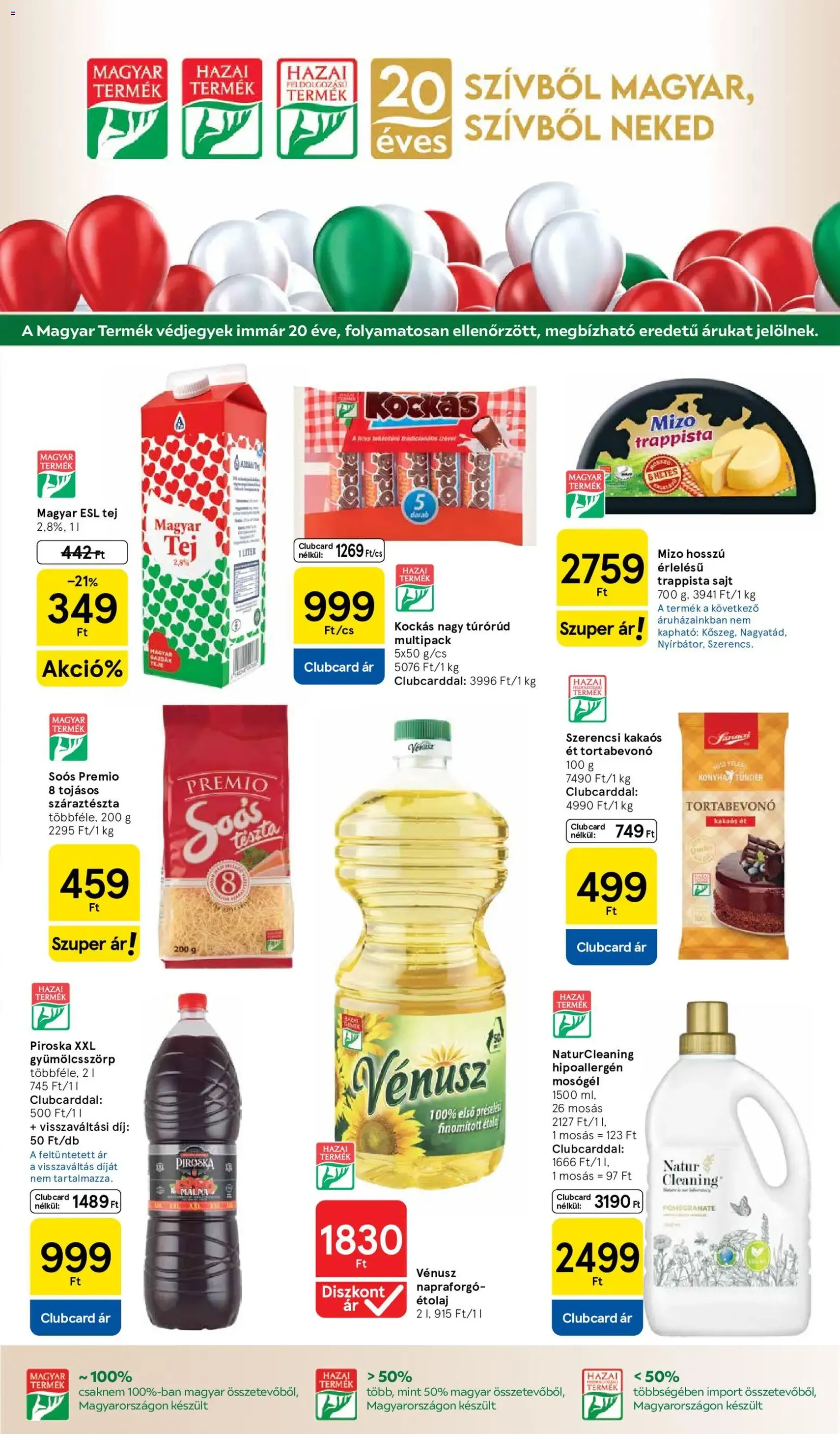 Tesco aktuális akciós újság - 2026.06.04. érvényes szórólap 9 oldal 36 oldalból