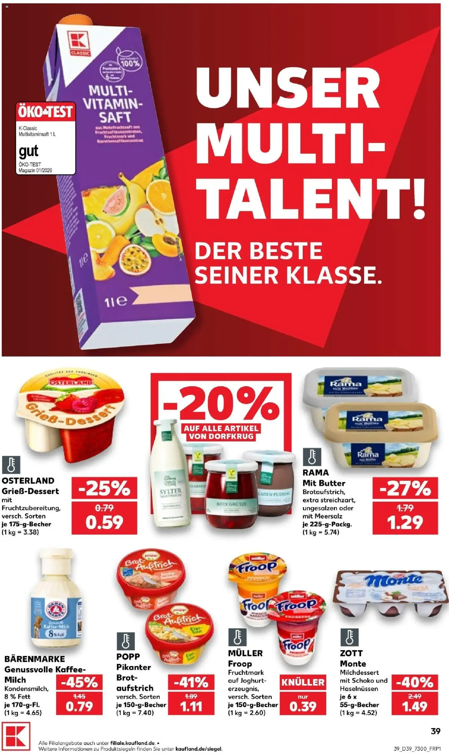 Kaufland Prospekt - Gültiger Prospekt ab 24.09.2026, Seite 39 von insgesamt 72